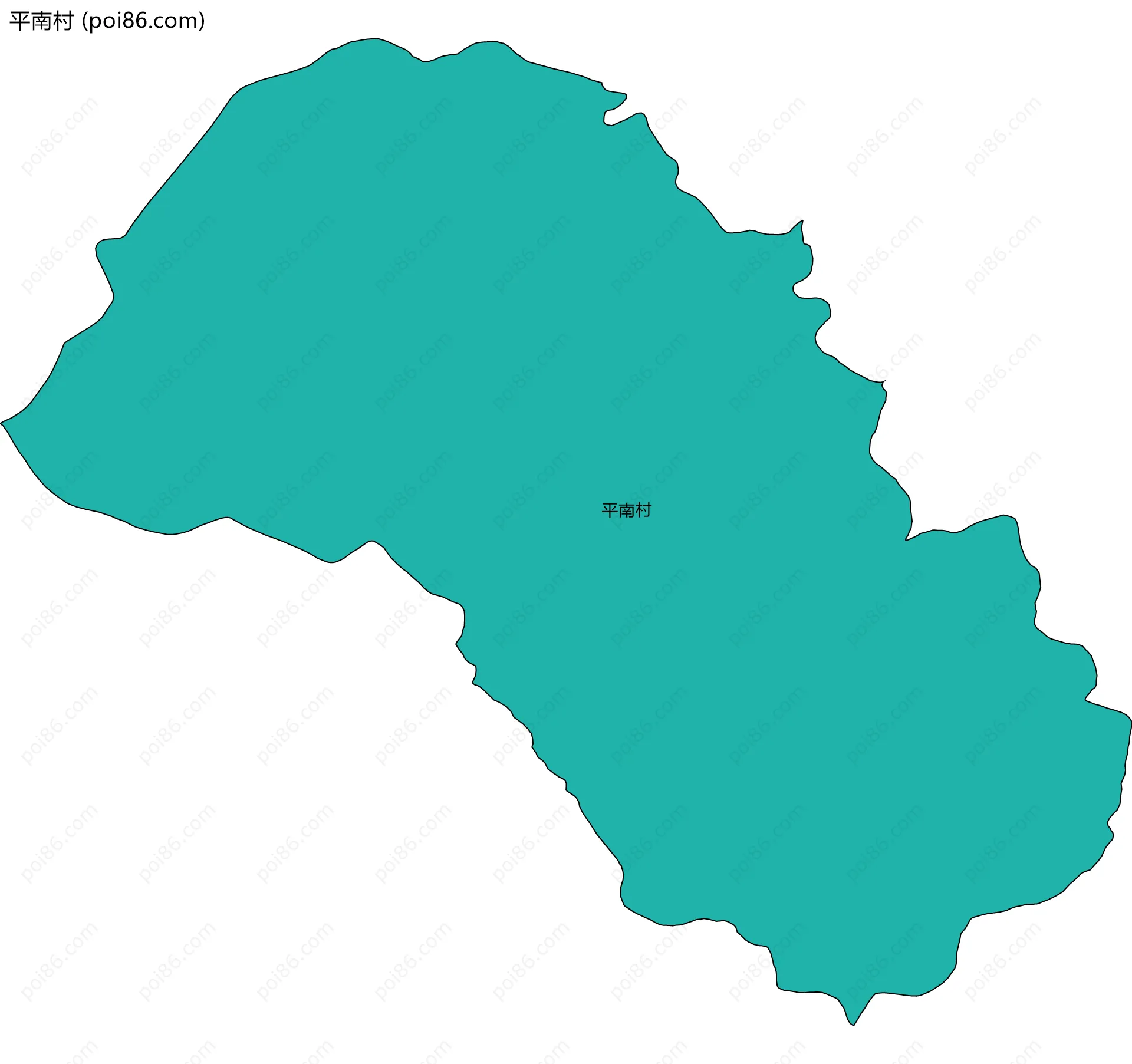平南村边界地图