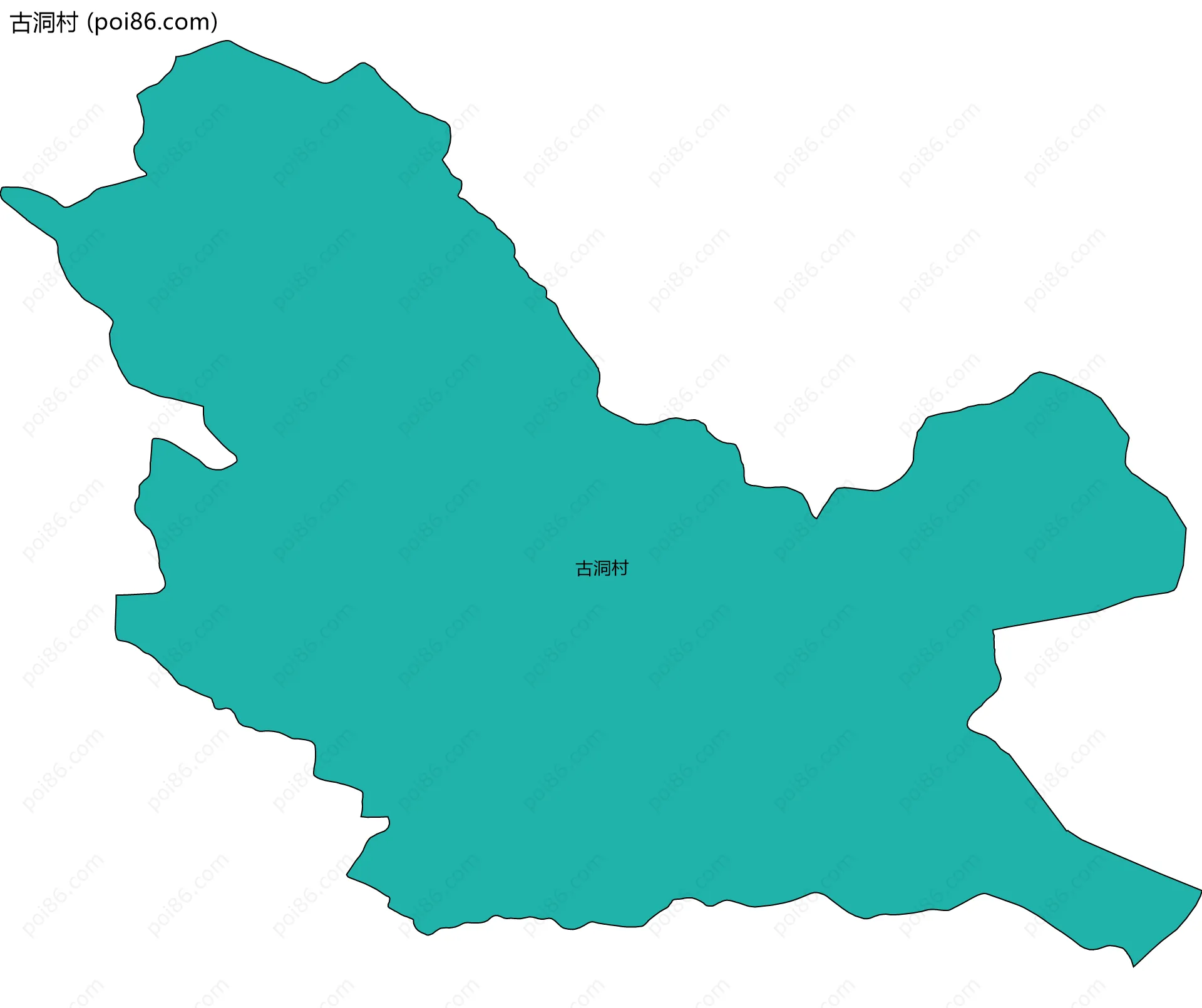 古洞村边界地图