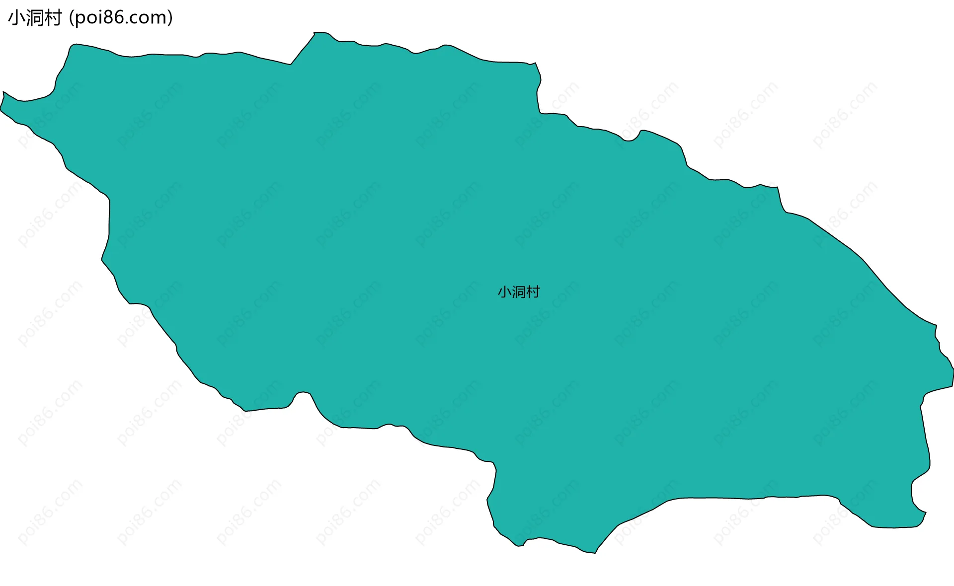 小洞村边界地图