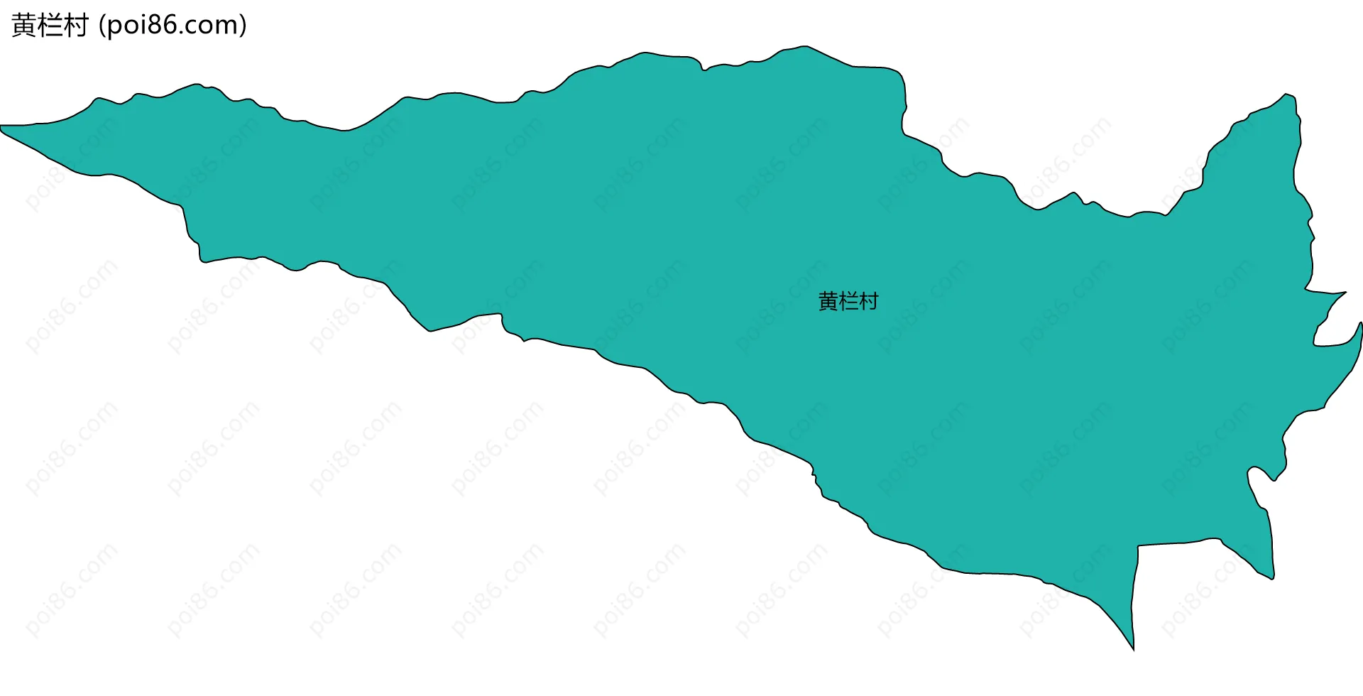 黄栏村边界地图