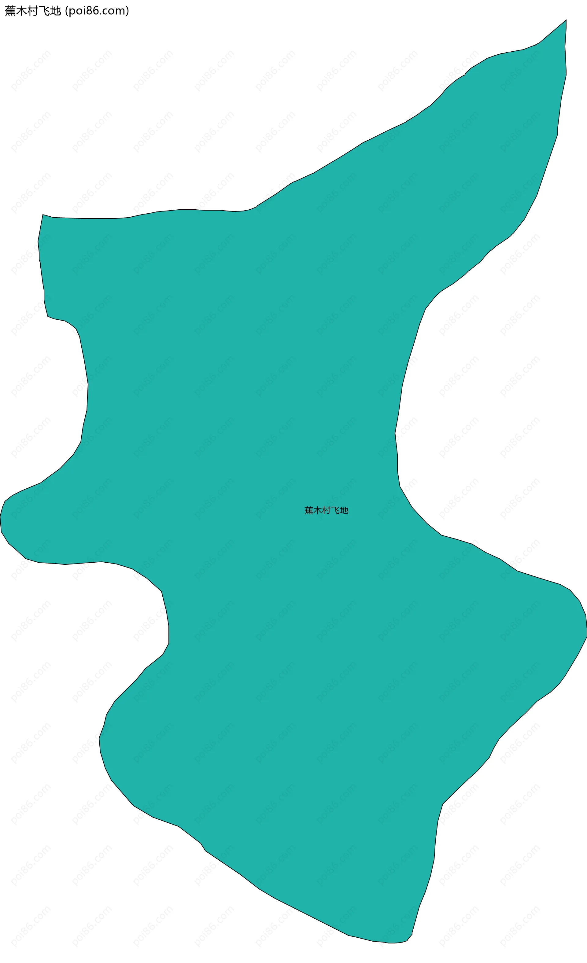 蕉木村飞地边界地图