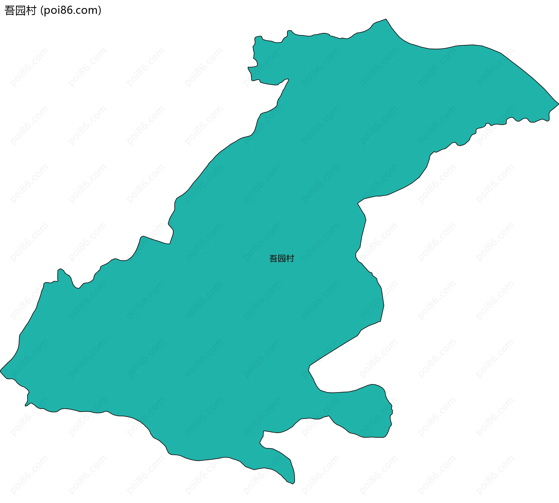 吾园村边界地图