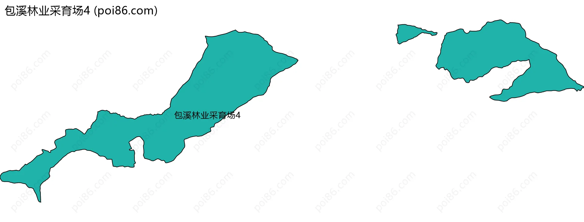 包溪林业采育场4边界地图