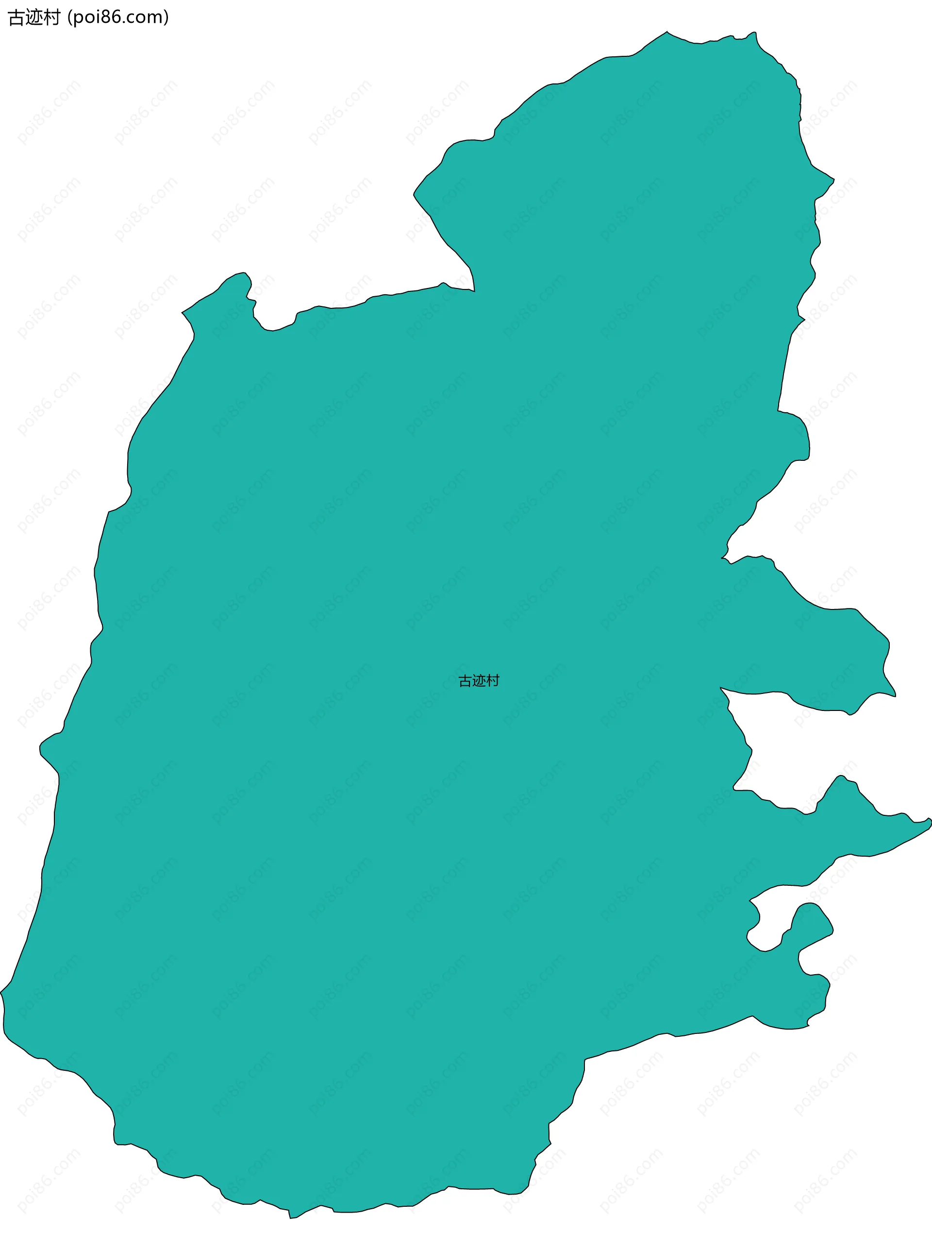 古迹村边界地图