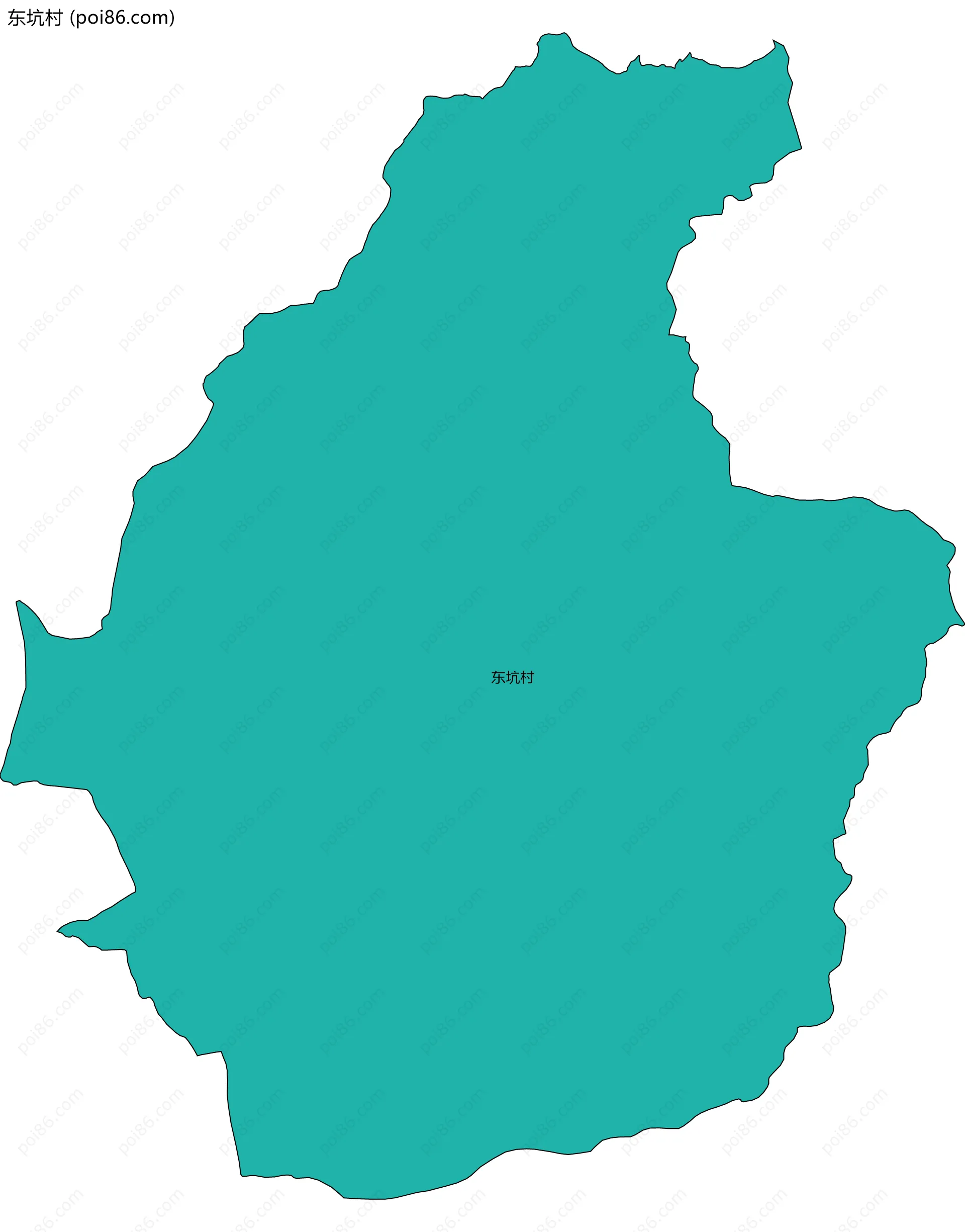 东坑村边界地图