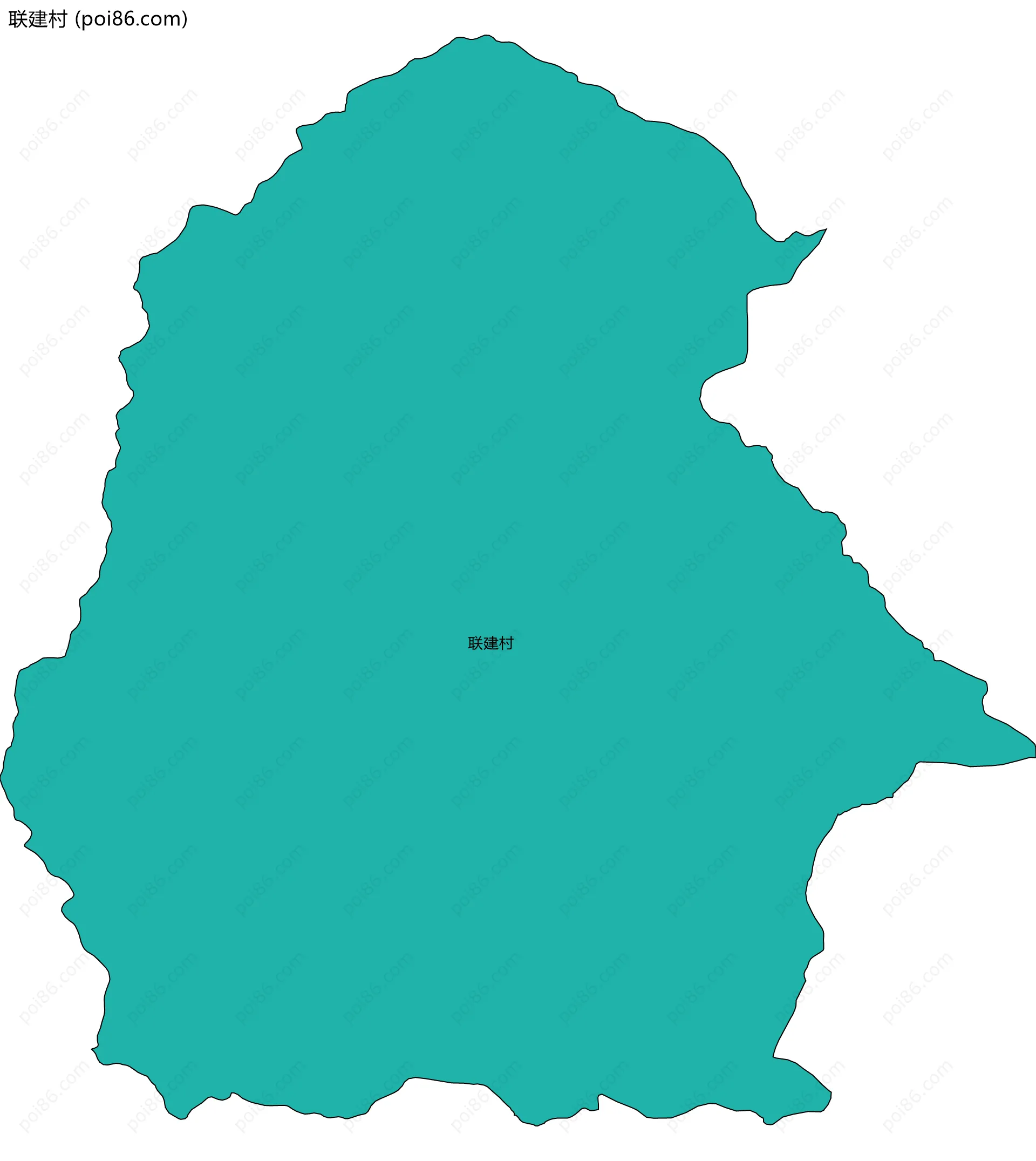联建村边界地图