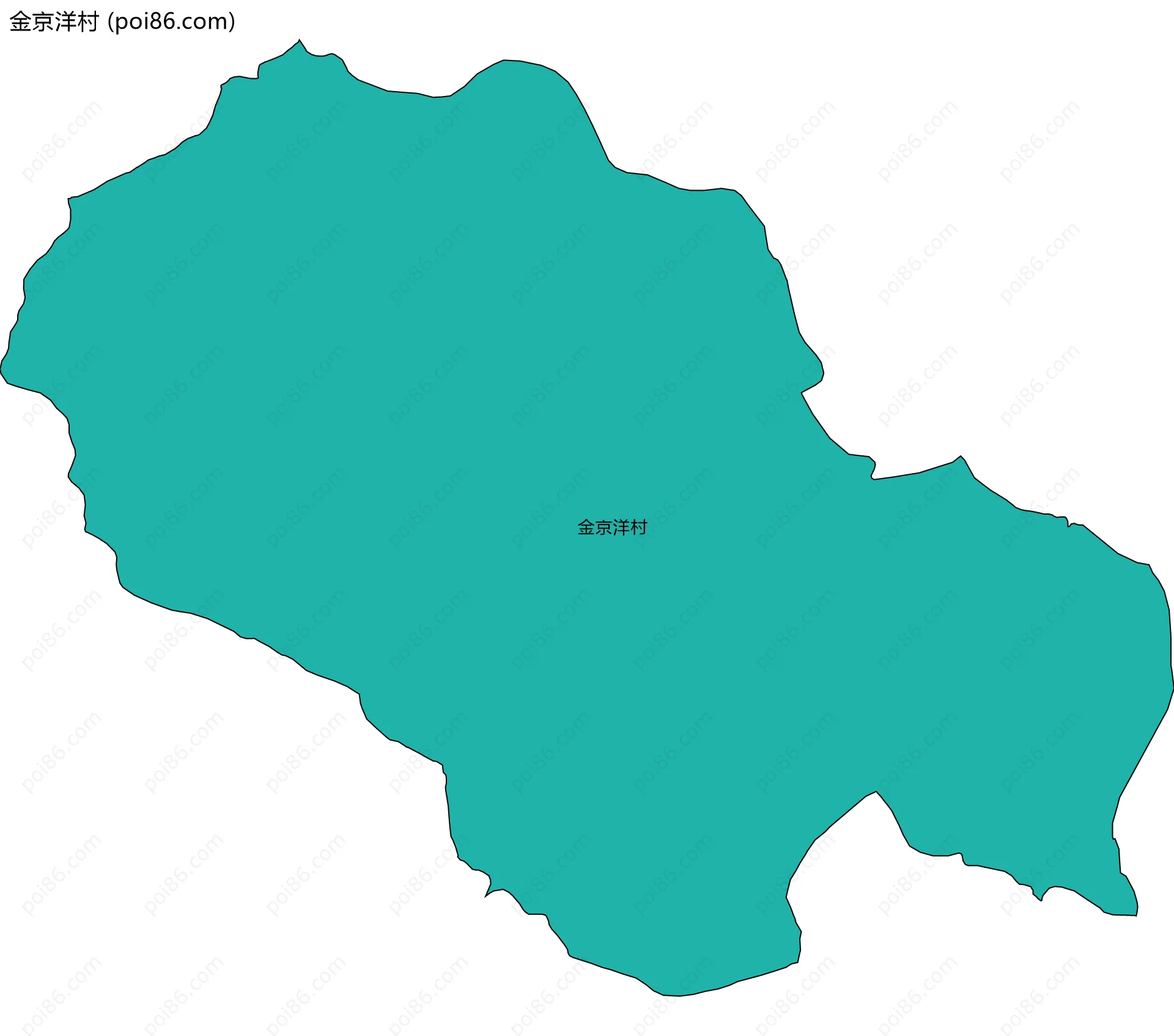 金京洋村边界地图