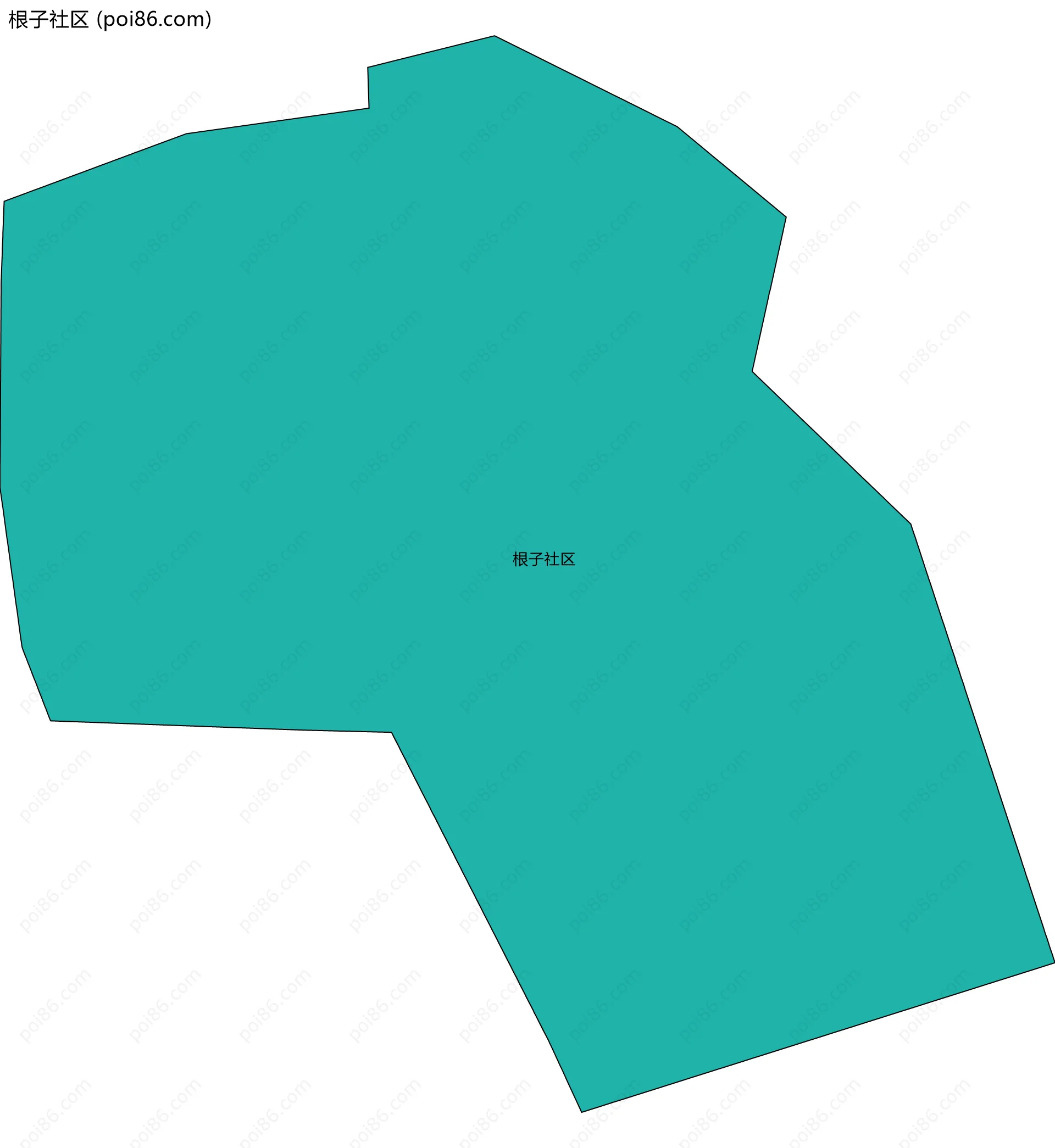 根子社区边界地图