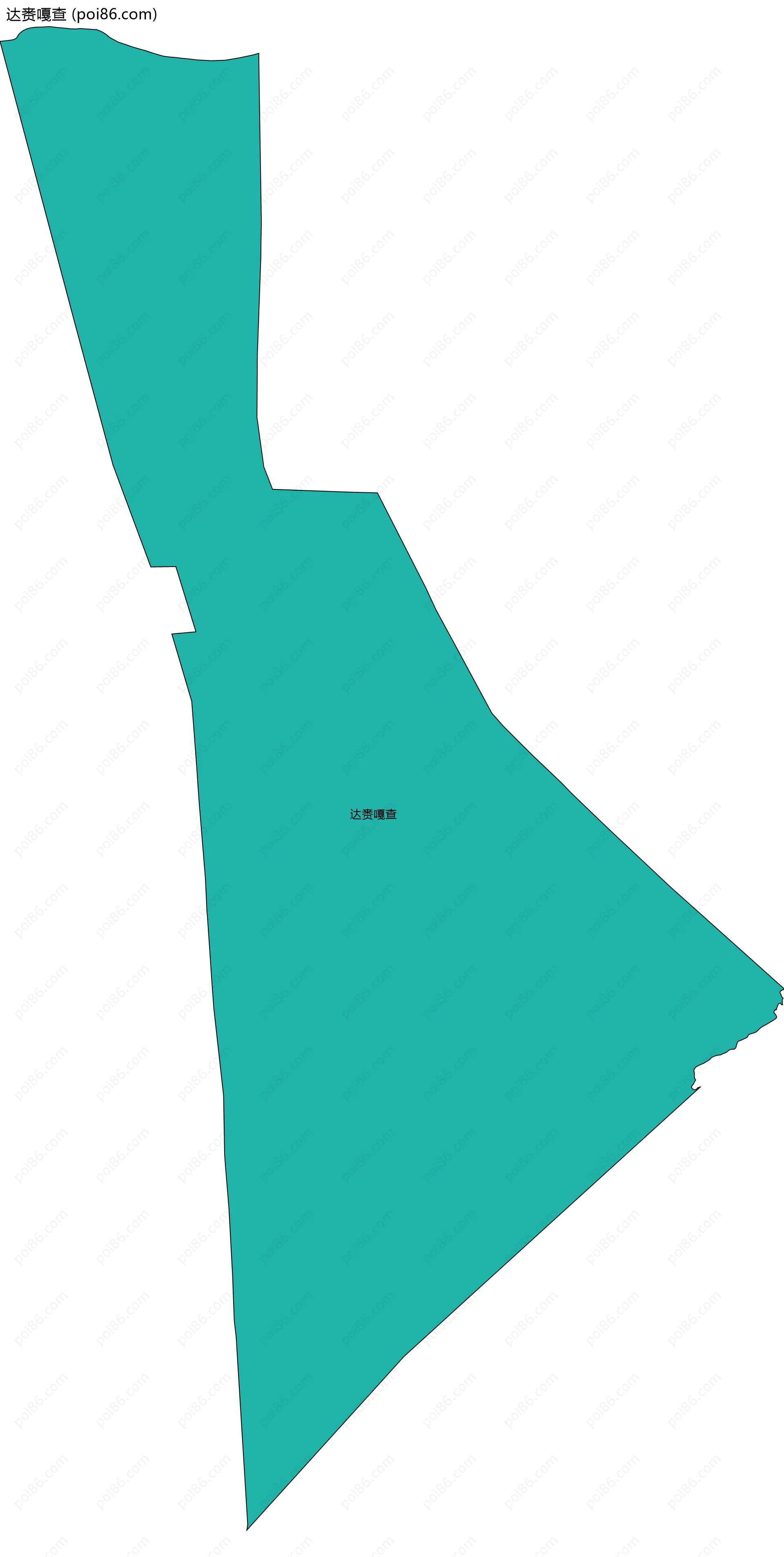 达赉嘎查边界地图