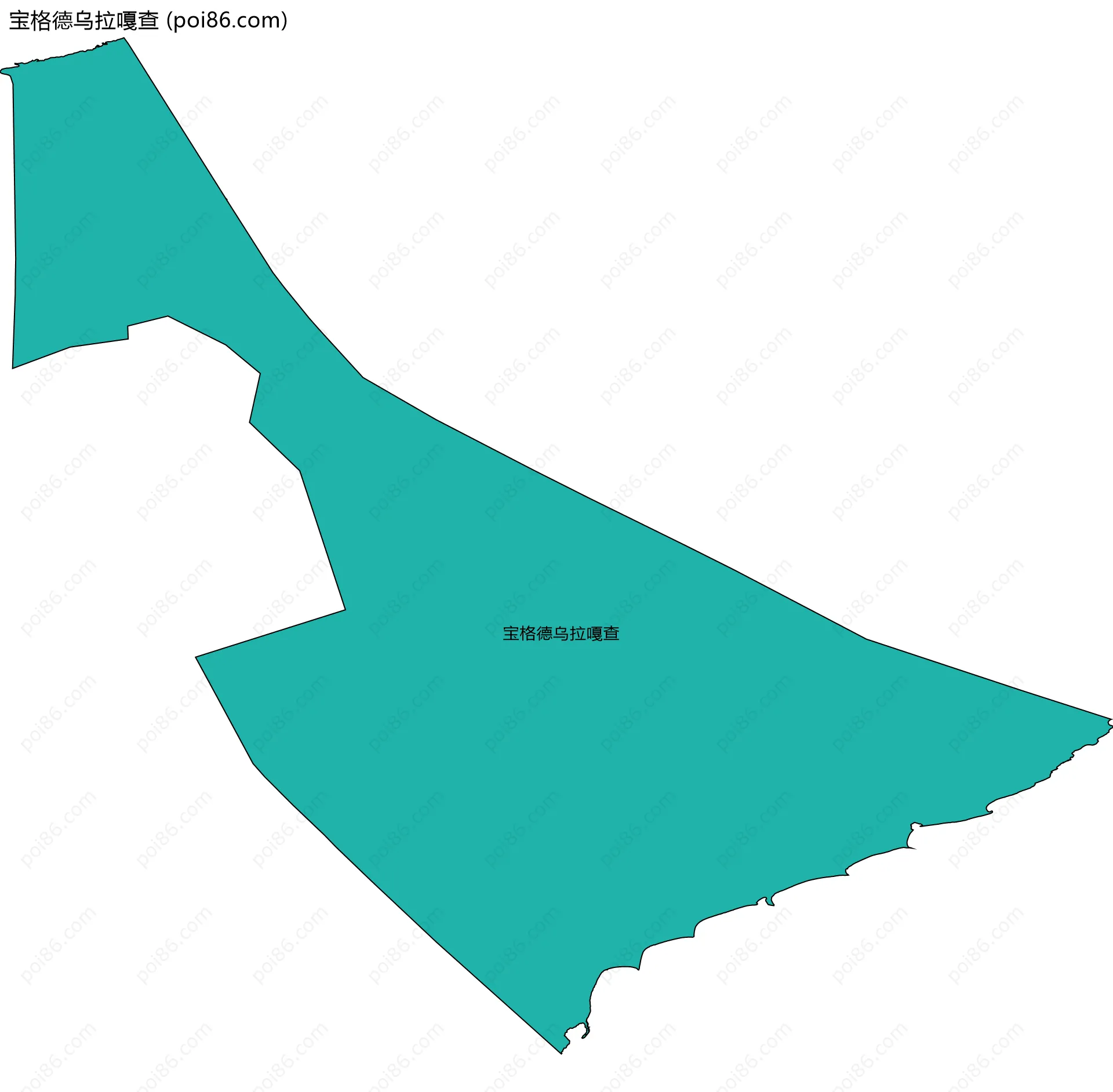 宝格德乌拉嘎查边界地图