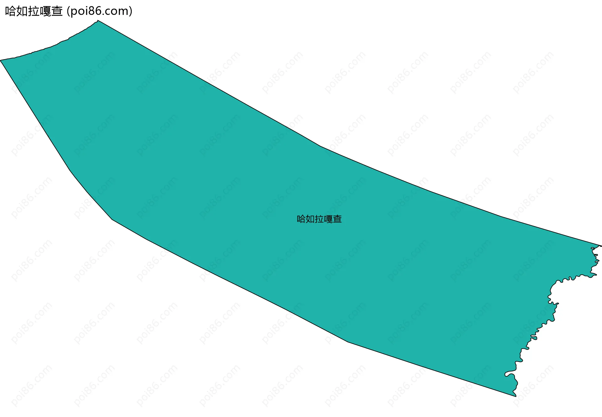 哈如拉嘎查边界地图