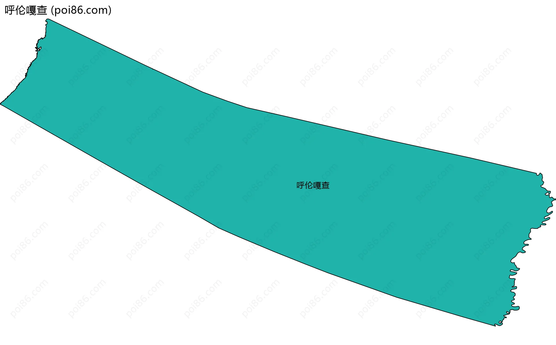 呼伦嘎查边界地图