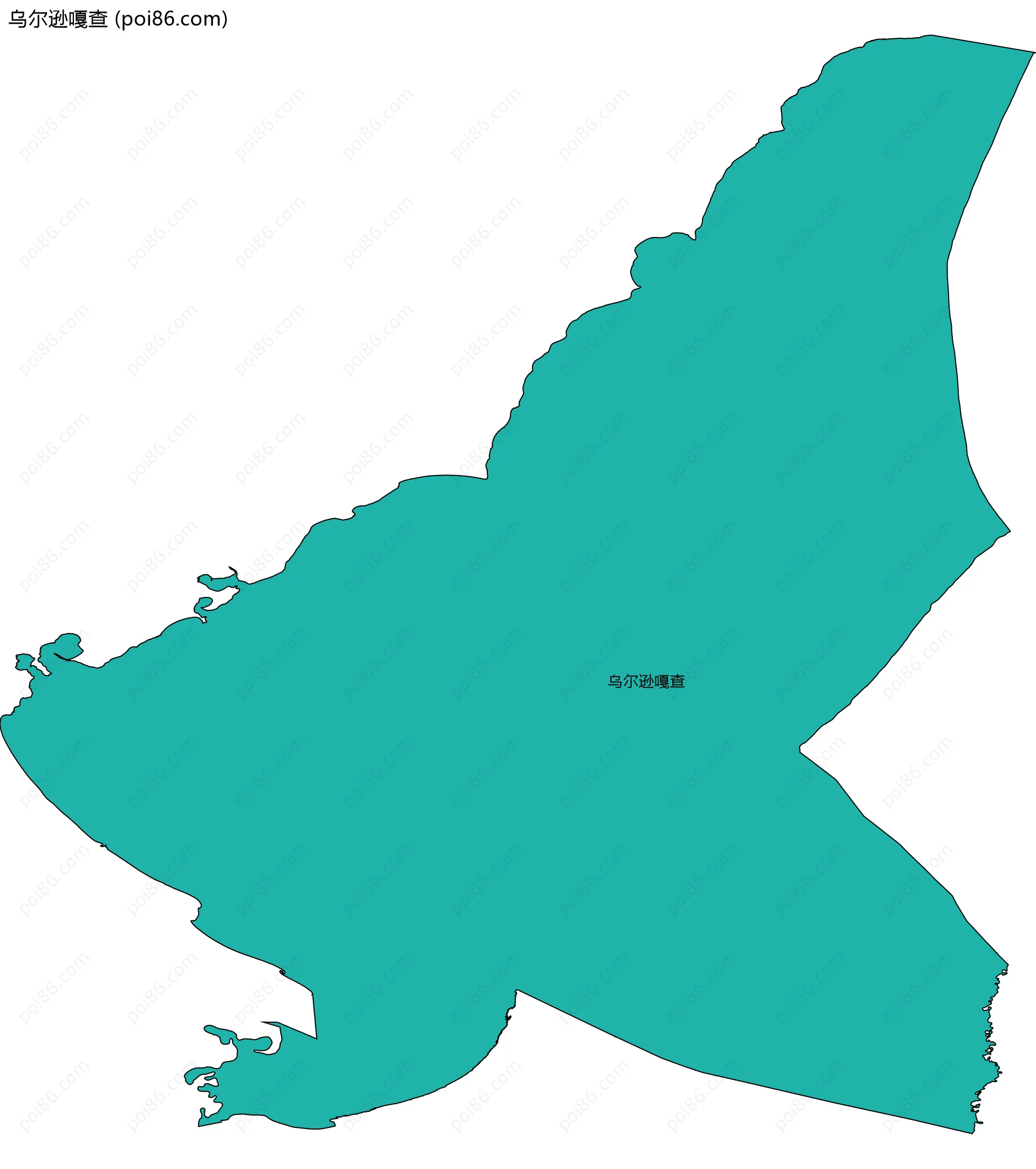 乌尔逊嘎查边界地图