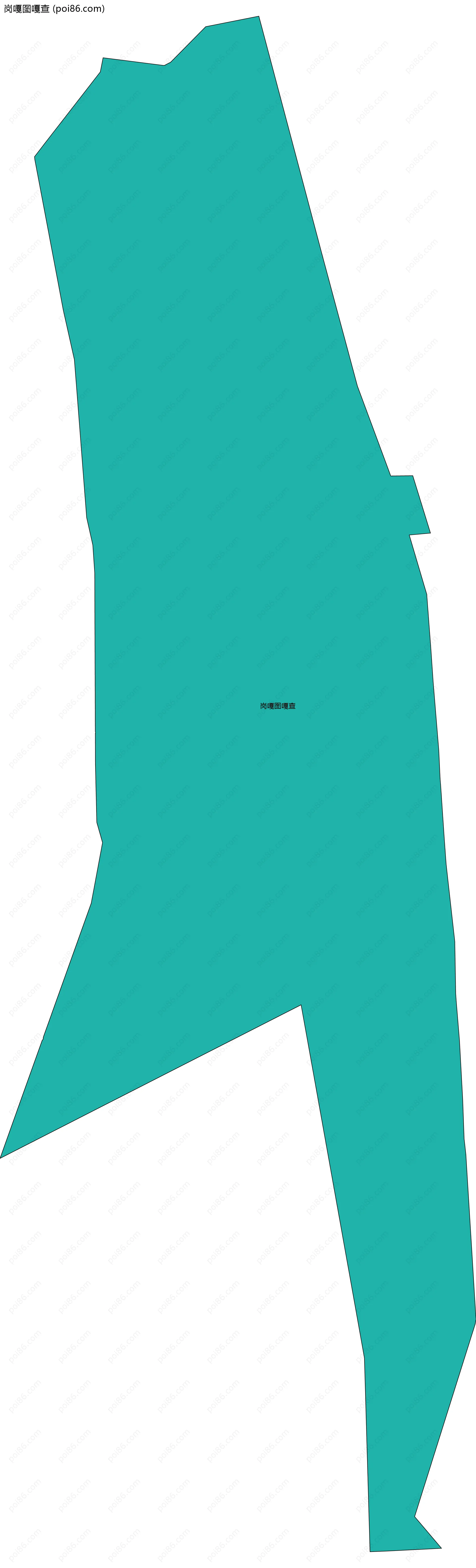 岗嘎图嘎查边界地图