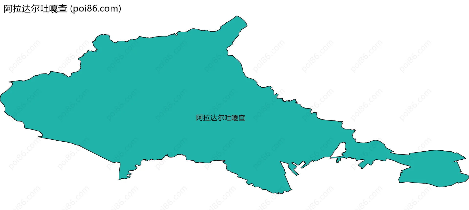 阿拉达尔吐嘎查边界地图