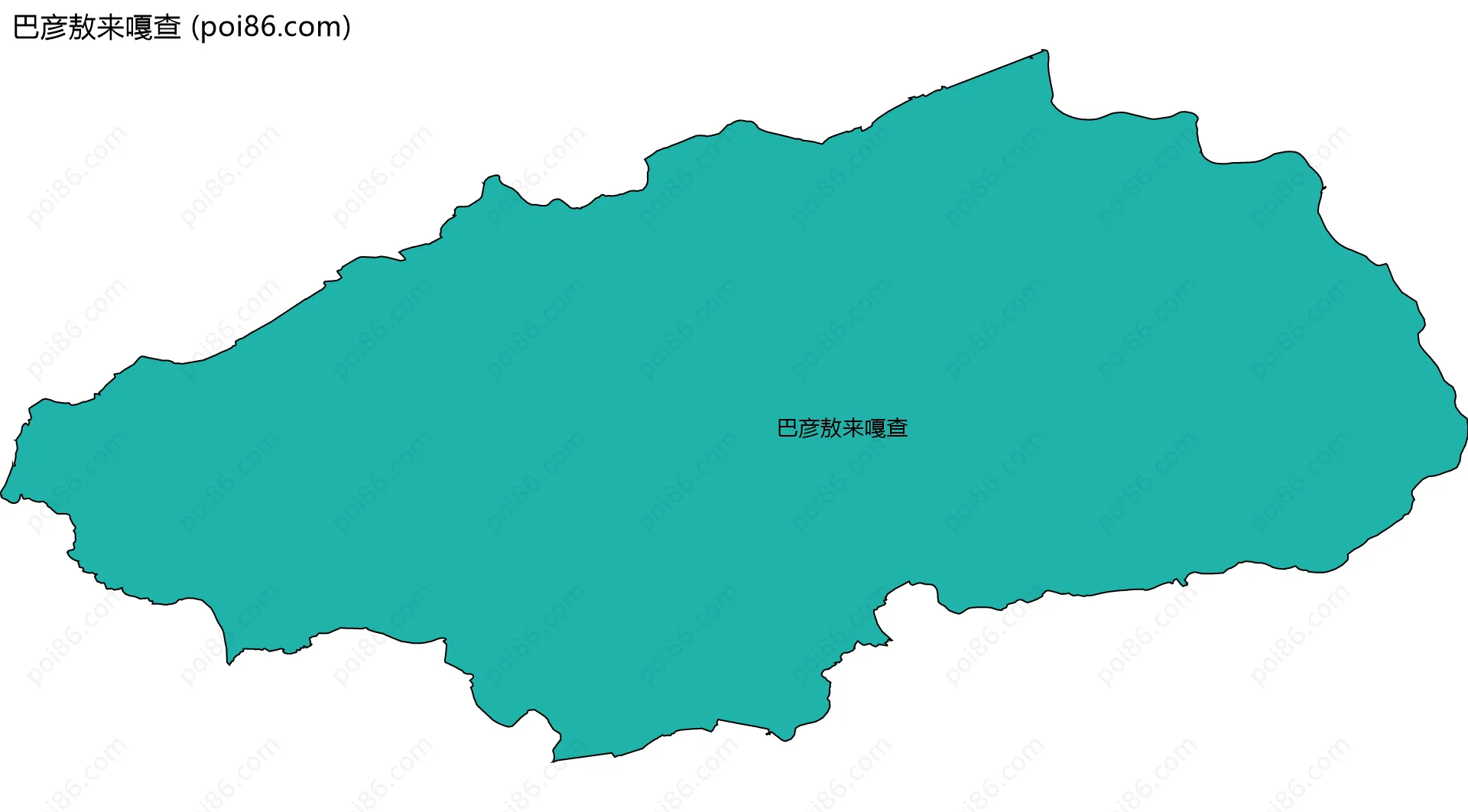 巴彦敖来嘎查边界地图