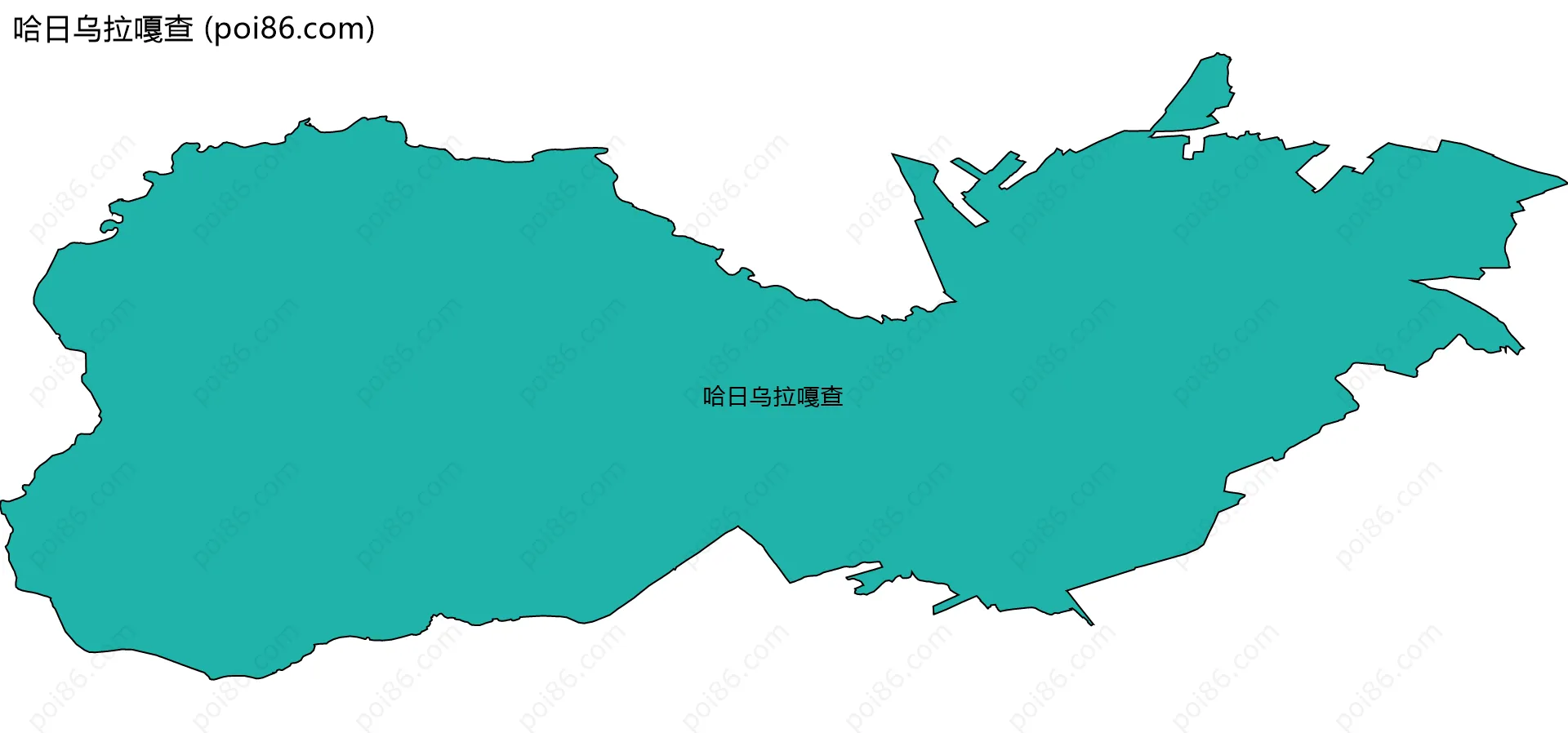 哈日乌拉嘎查边界地图