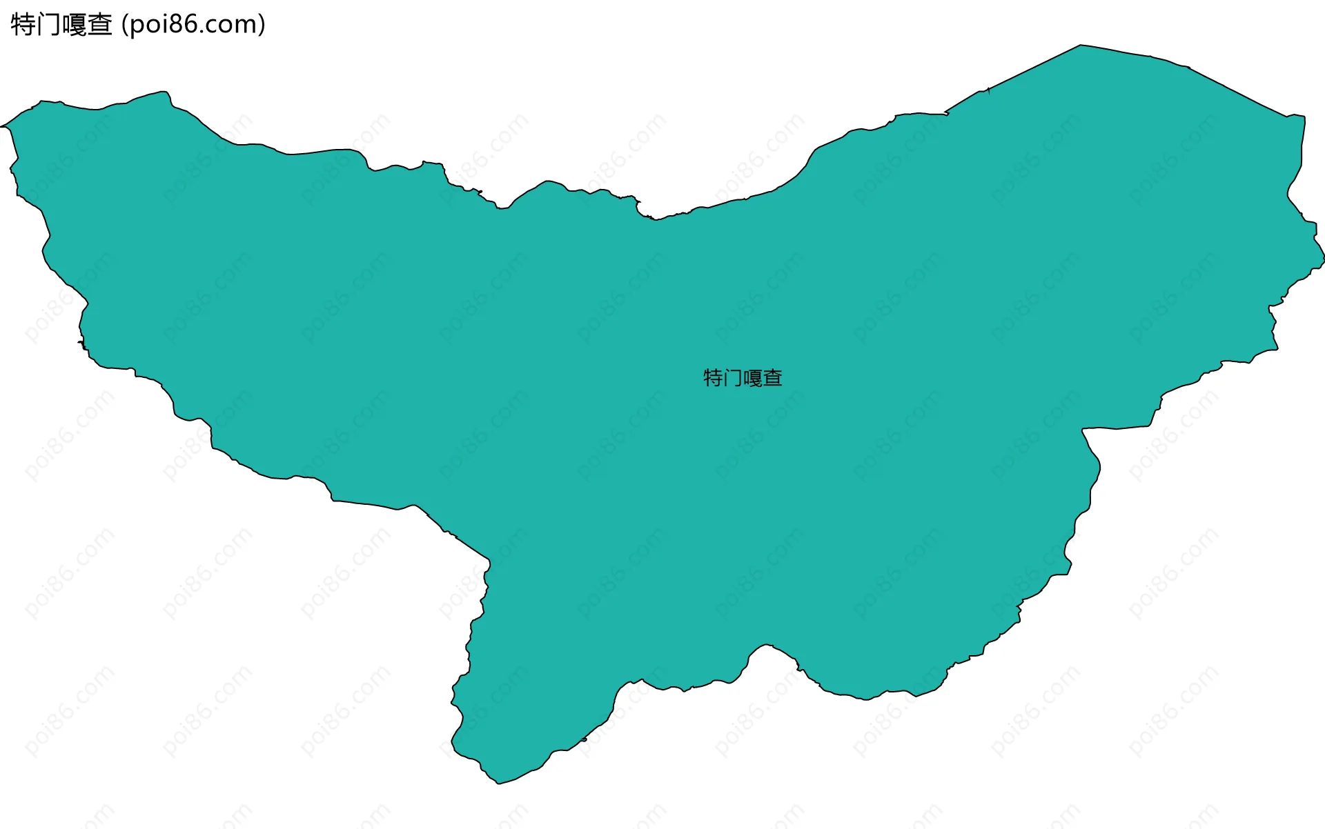 特门嘎查边界地图