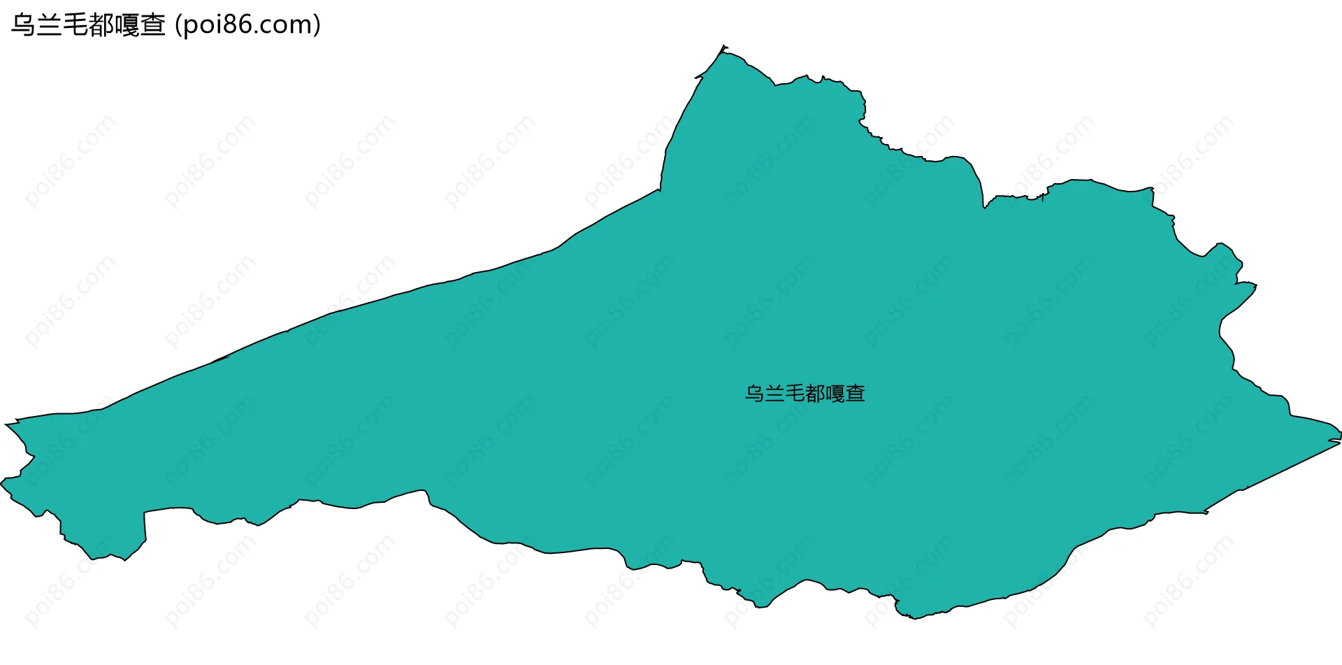 乌兰毛都嘎查边界地图