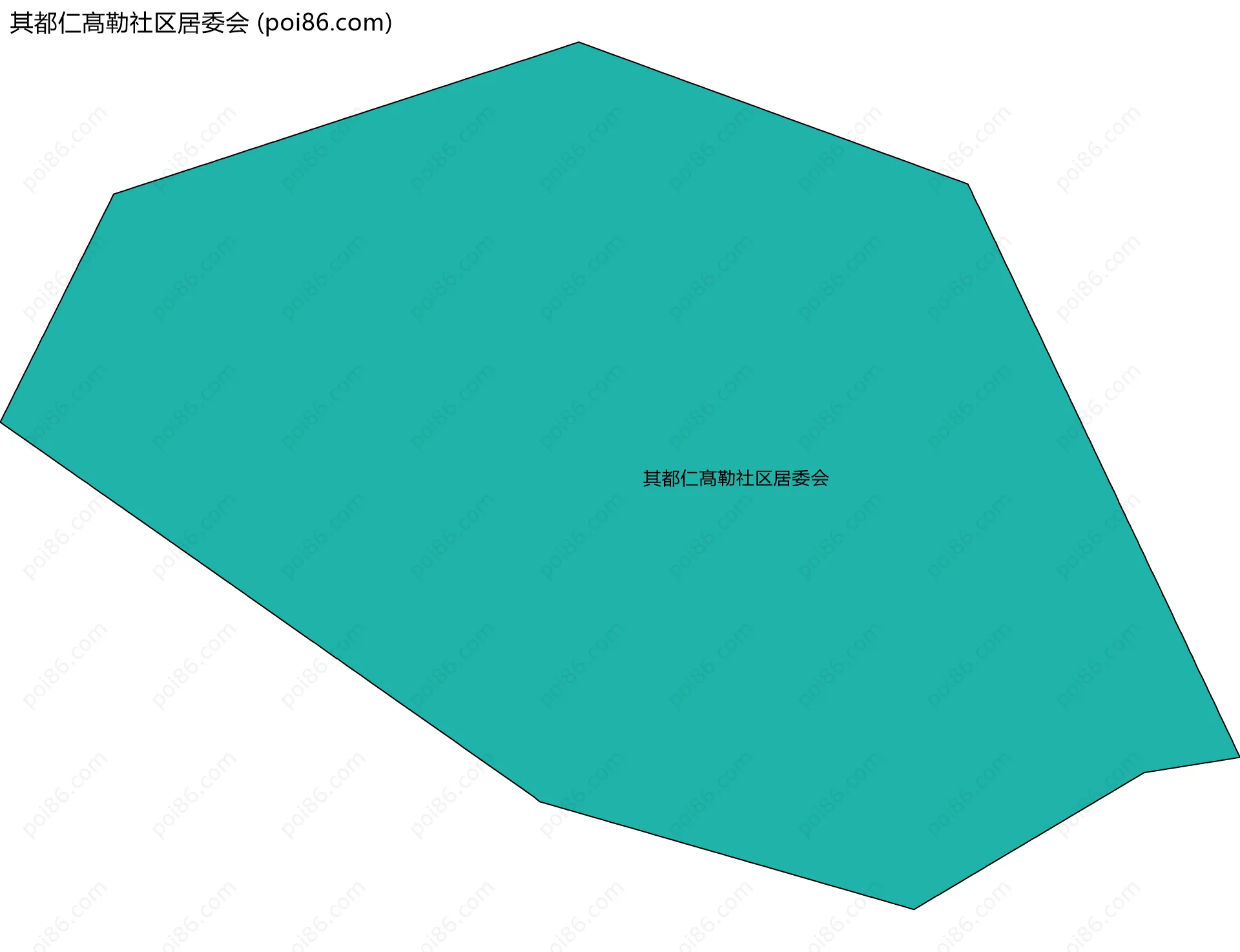 其都仁髙勒社区居委会边界地图