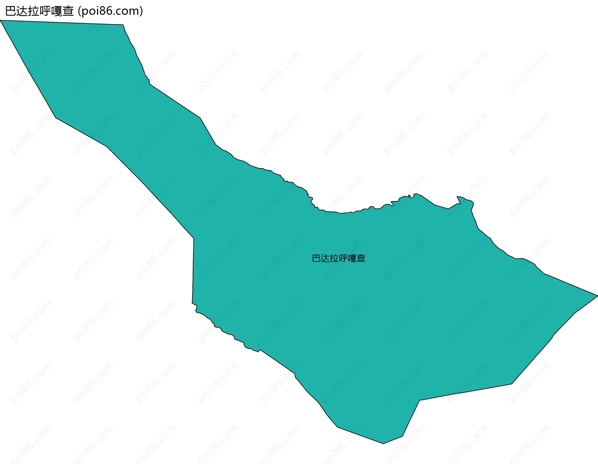 巴达拉呼嘎查边界地图