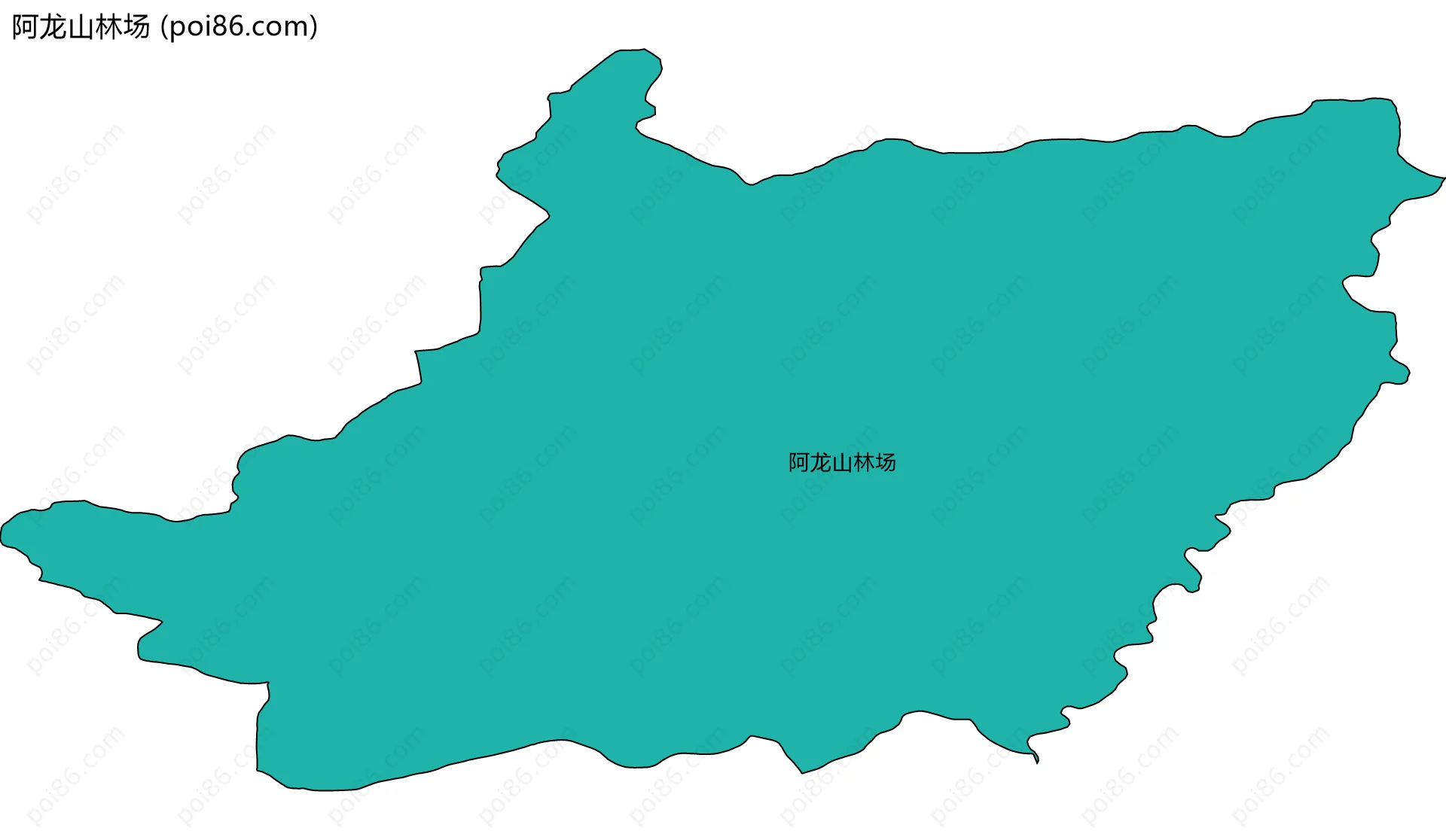 阿龙山林场边界地图