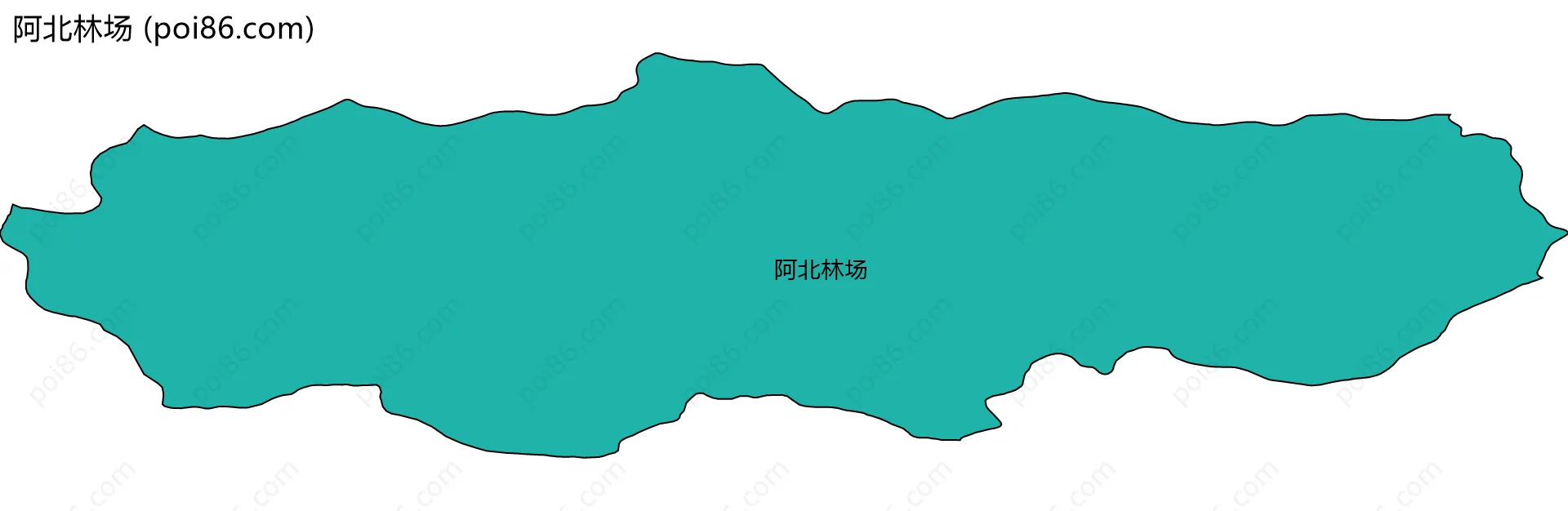 阿北林场边界地图