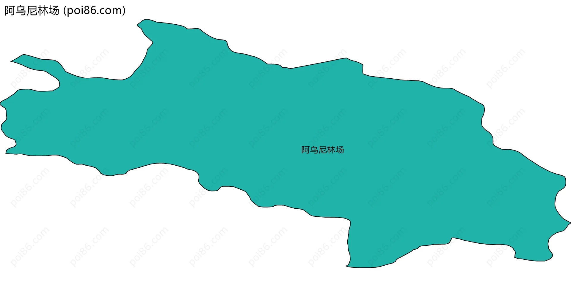 阿乌尼林场边界地图