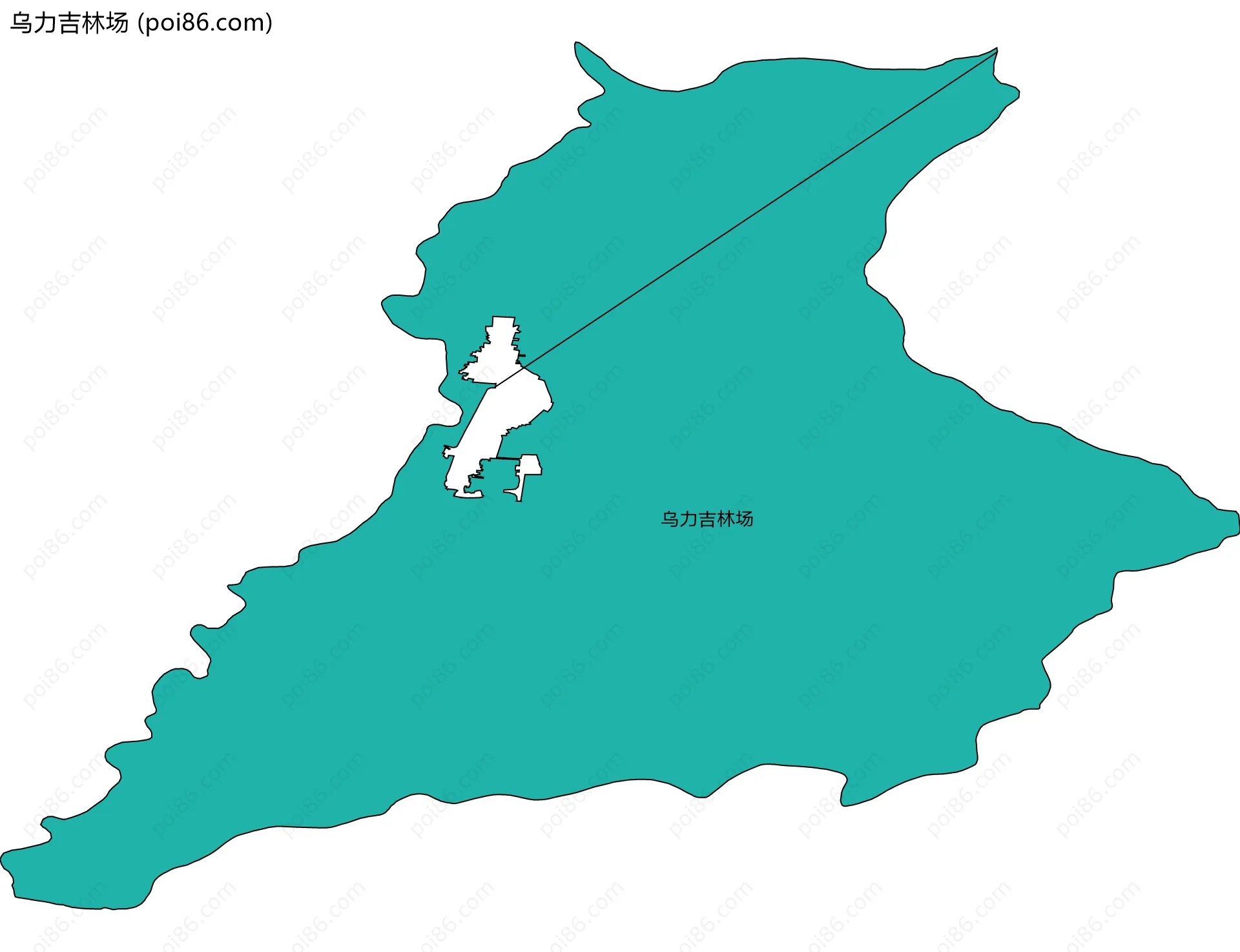 乌力吉林场边界地图