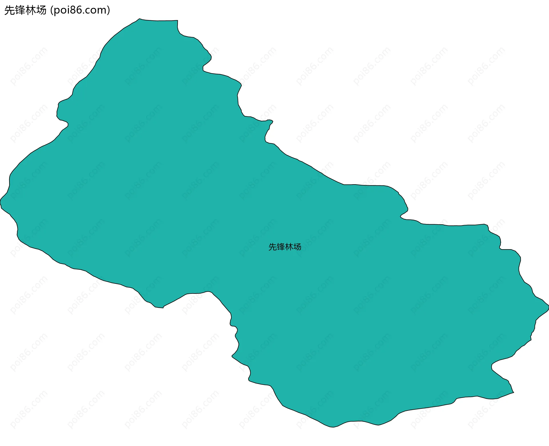 先锋林场边界地图