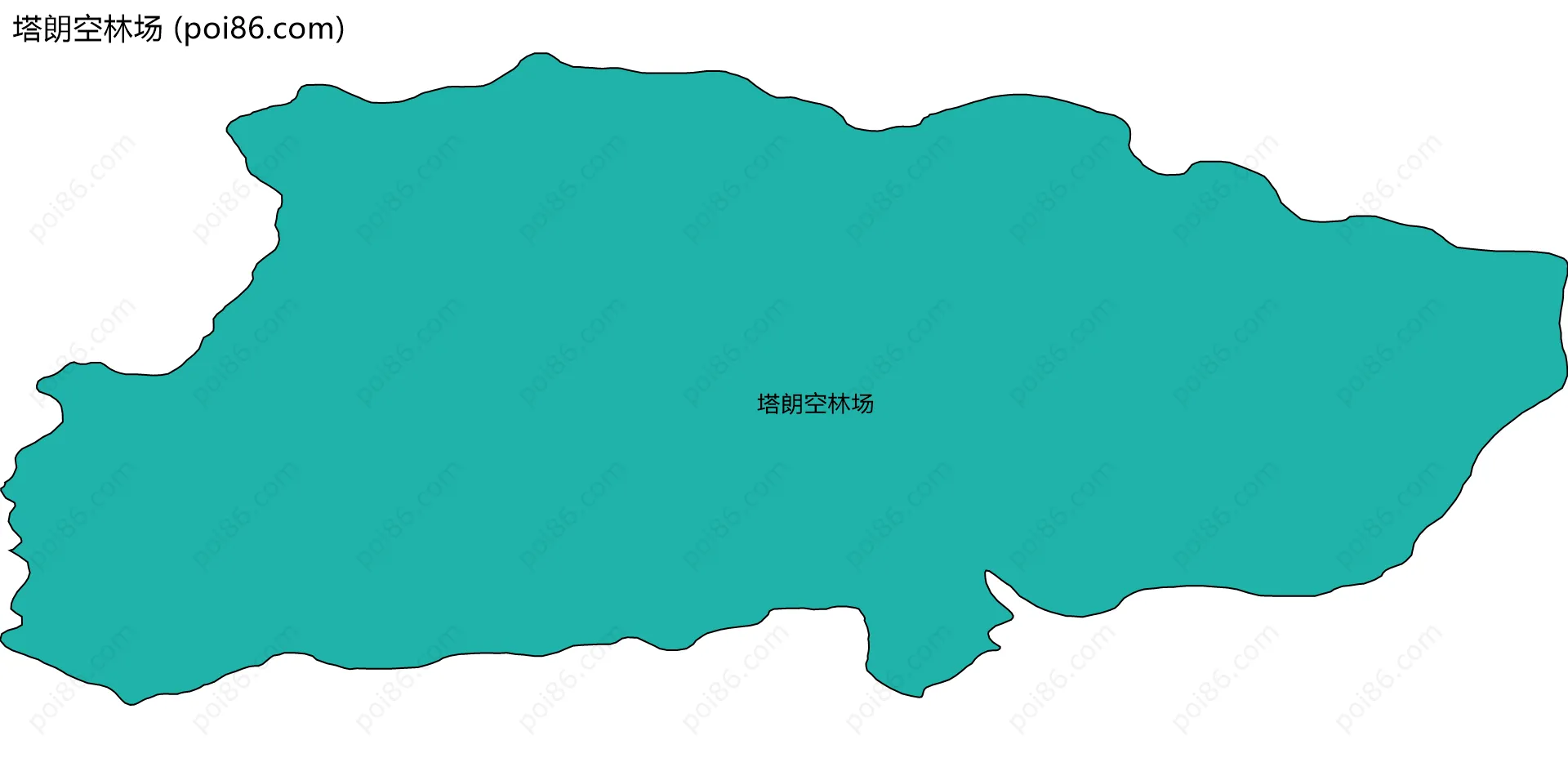 塔朗空林场边界地图