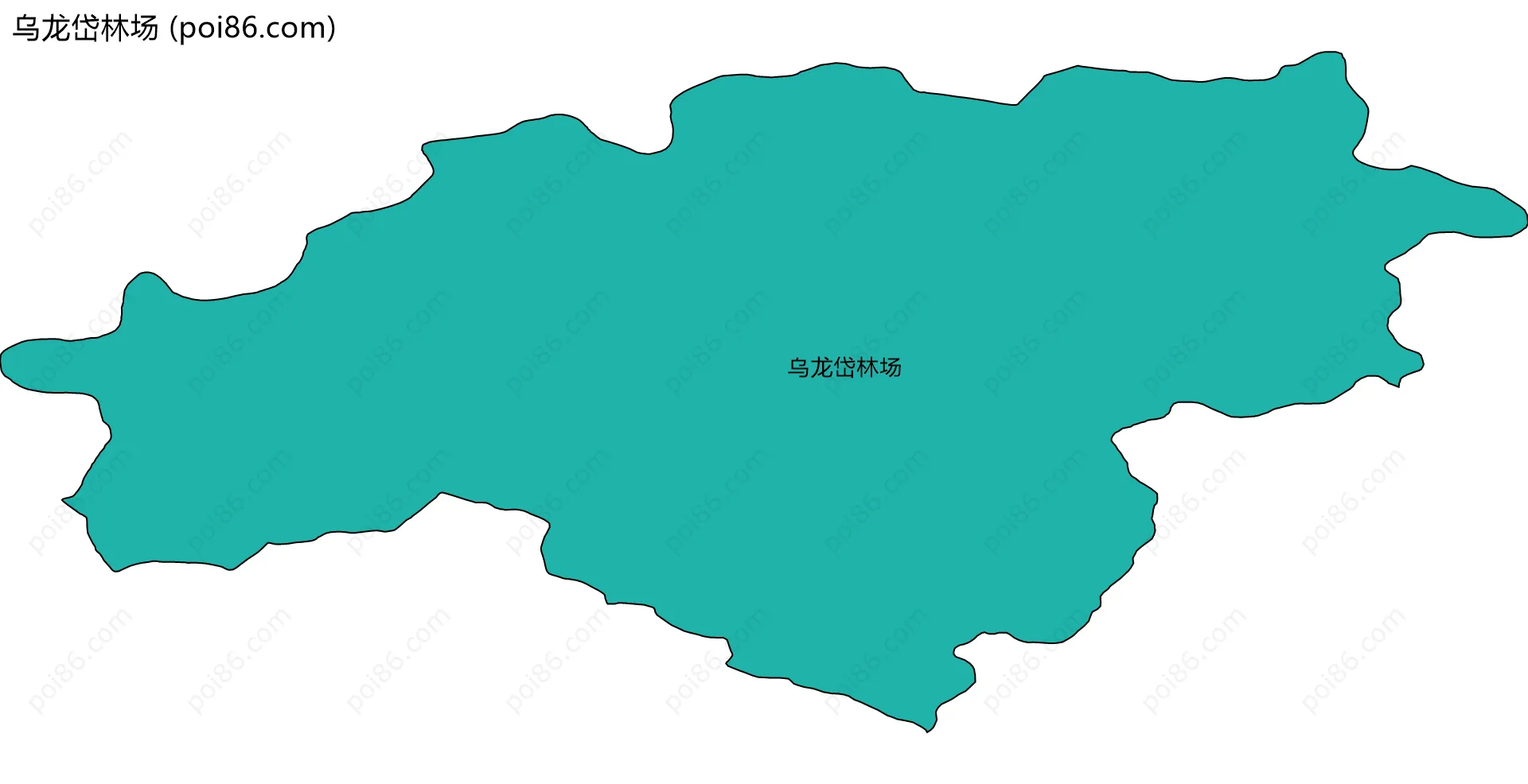 乌龙岱林场边界地图