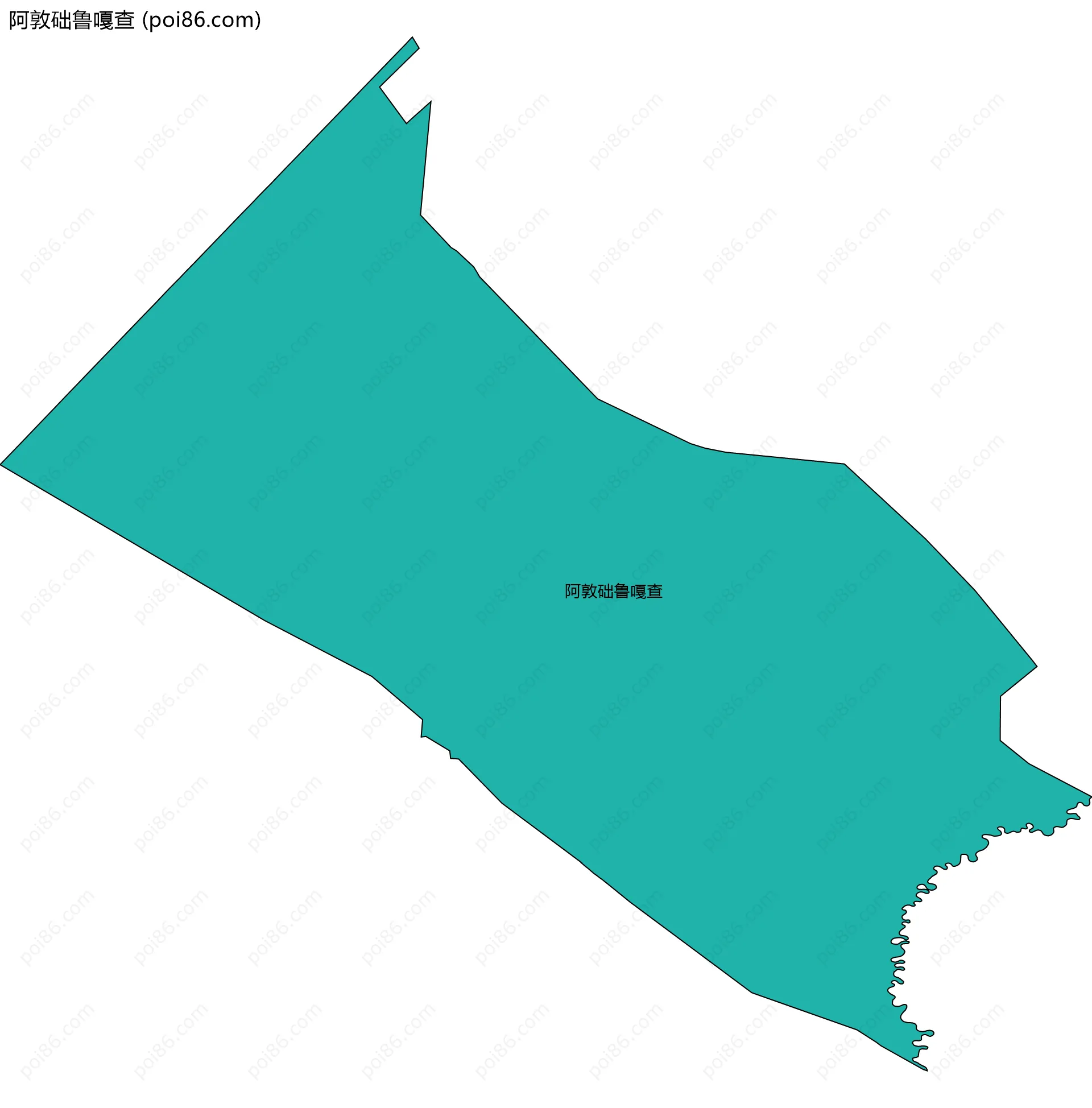 阿敦础鲁嘎查边界地图