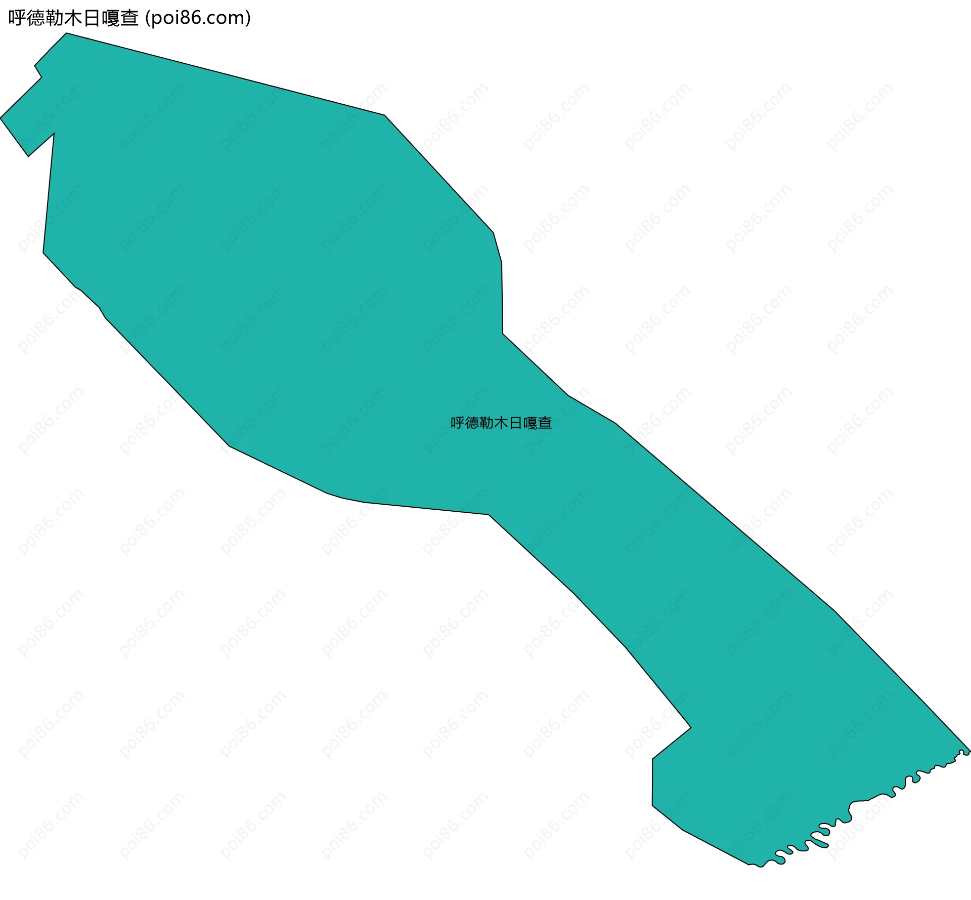 呼德勒木日嘎查边界地图
