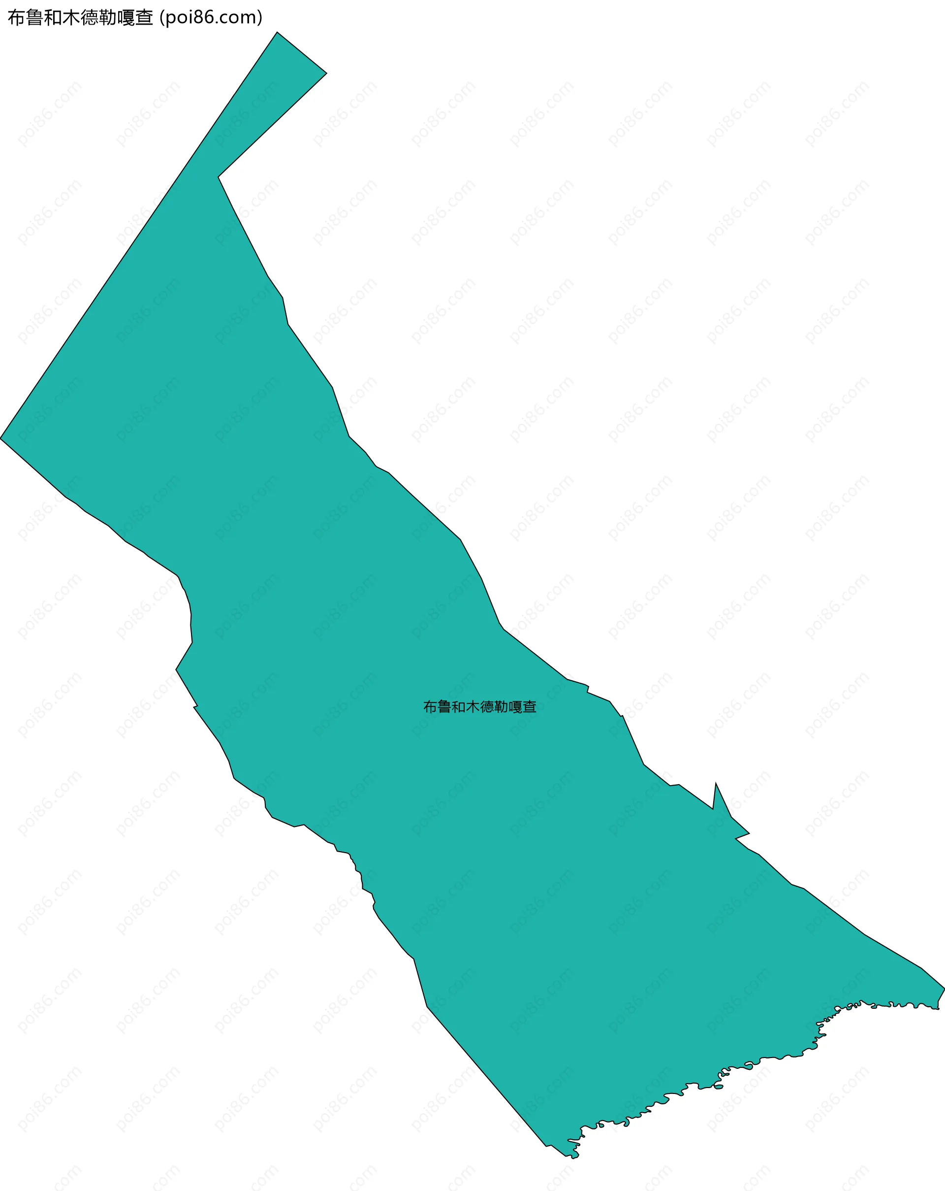 布鲁和木德勒嘎查边界地图