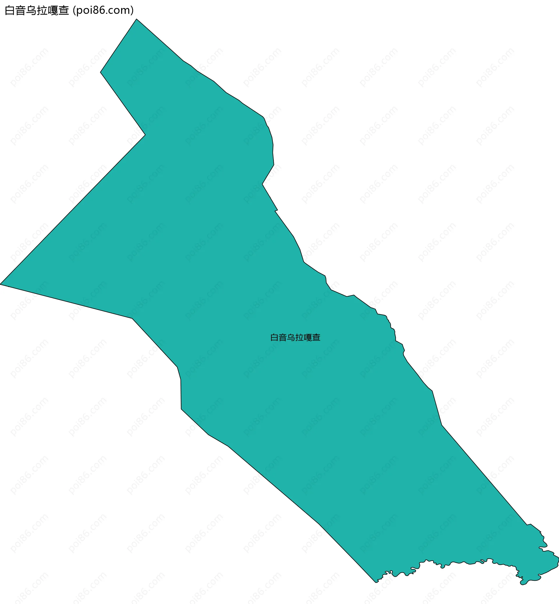 白音乌拉嘎查边界地图
