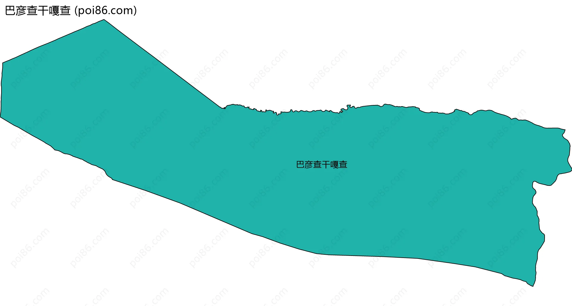 巴彦查干嘎查边界地图