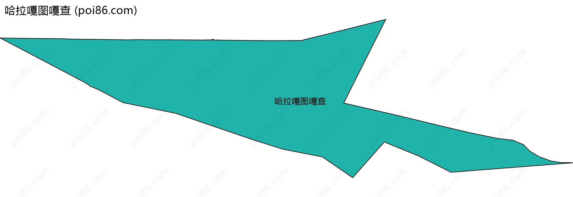 哈拉嘎图嘎查边界地图