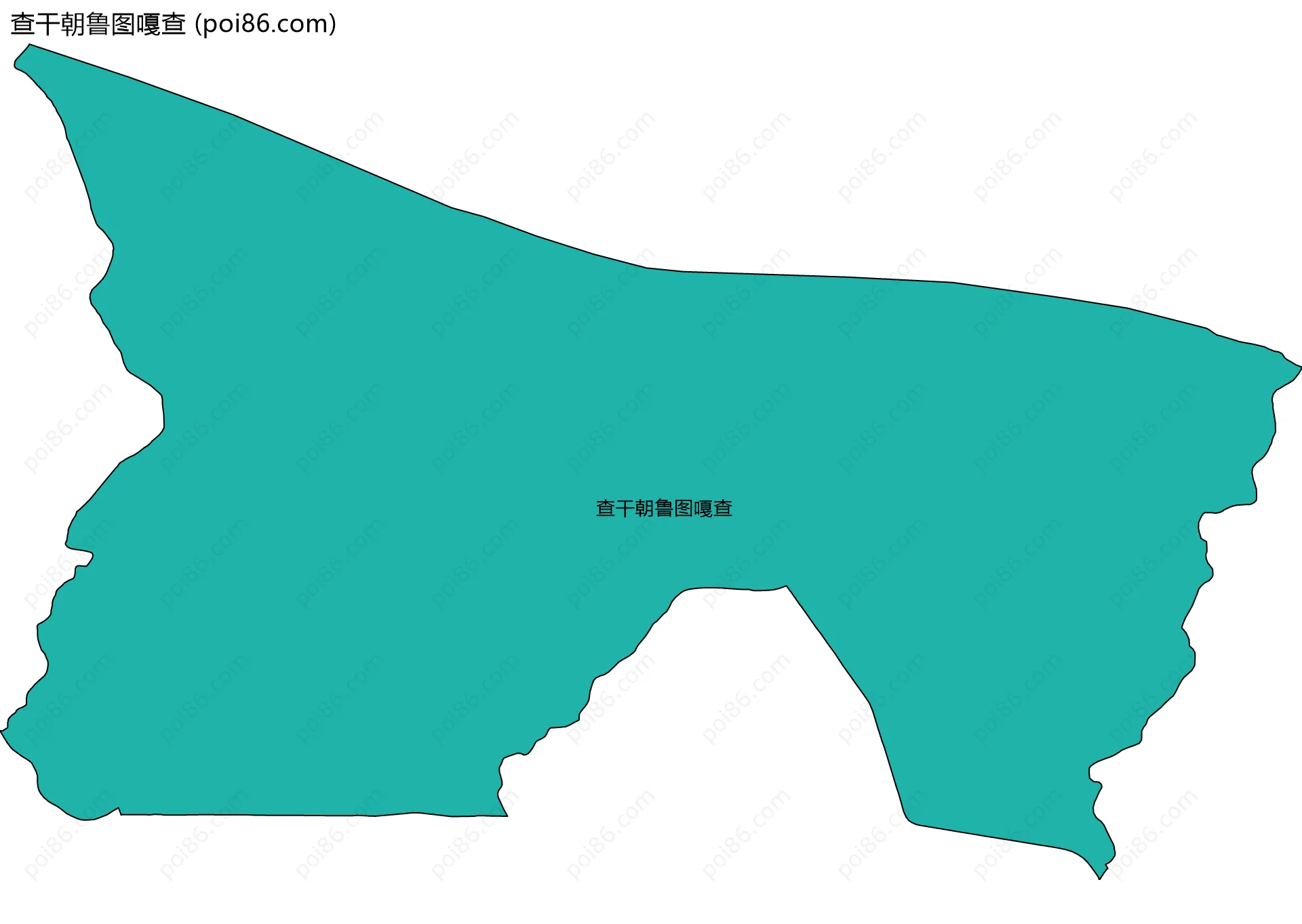 查干朝鲁图嘎查边界地图