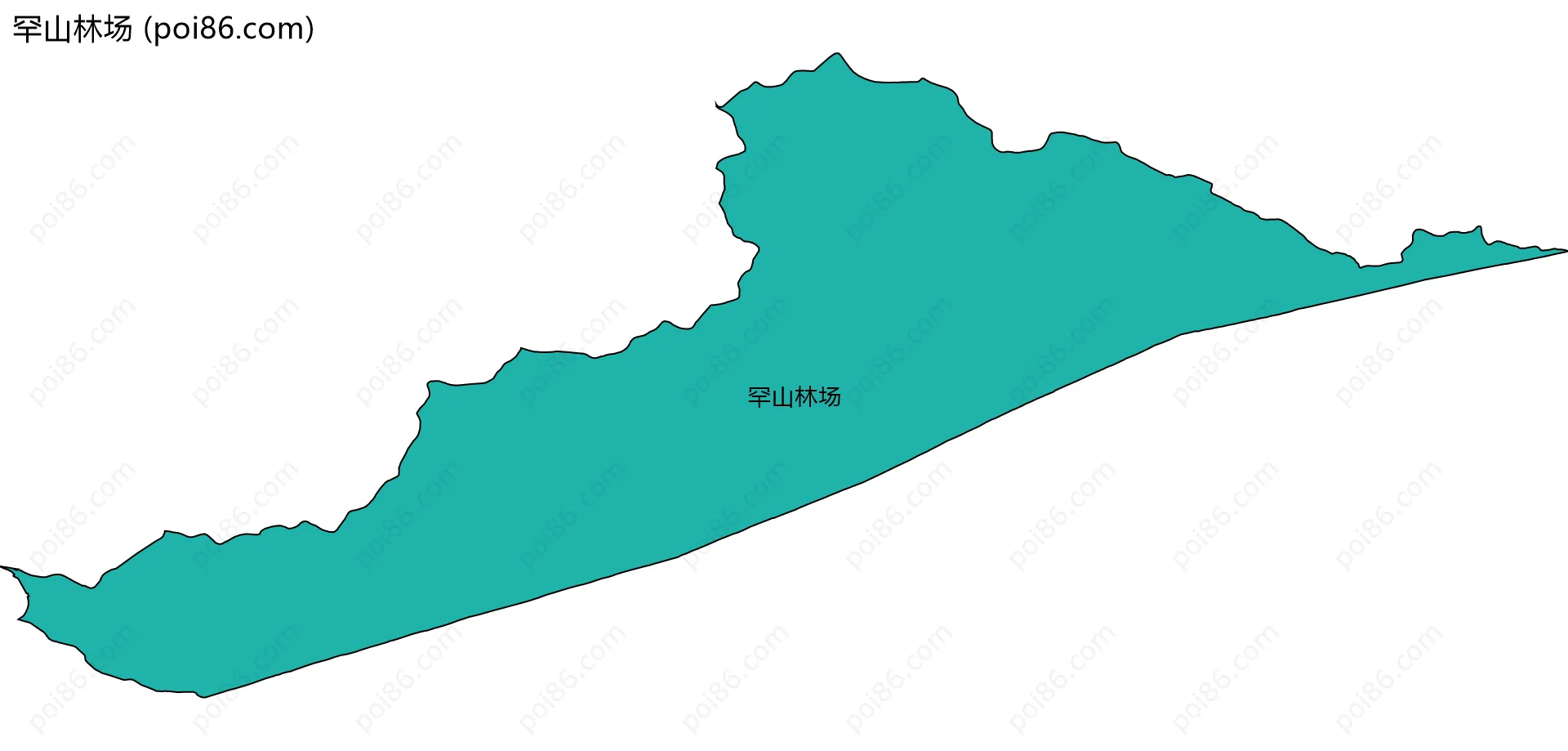 罕山林场边界地图