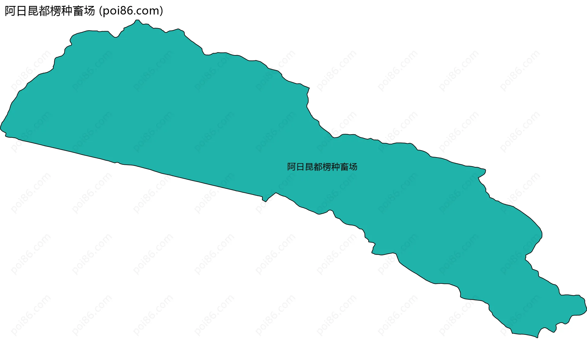 阿日昆都楞种畜场边界地图