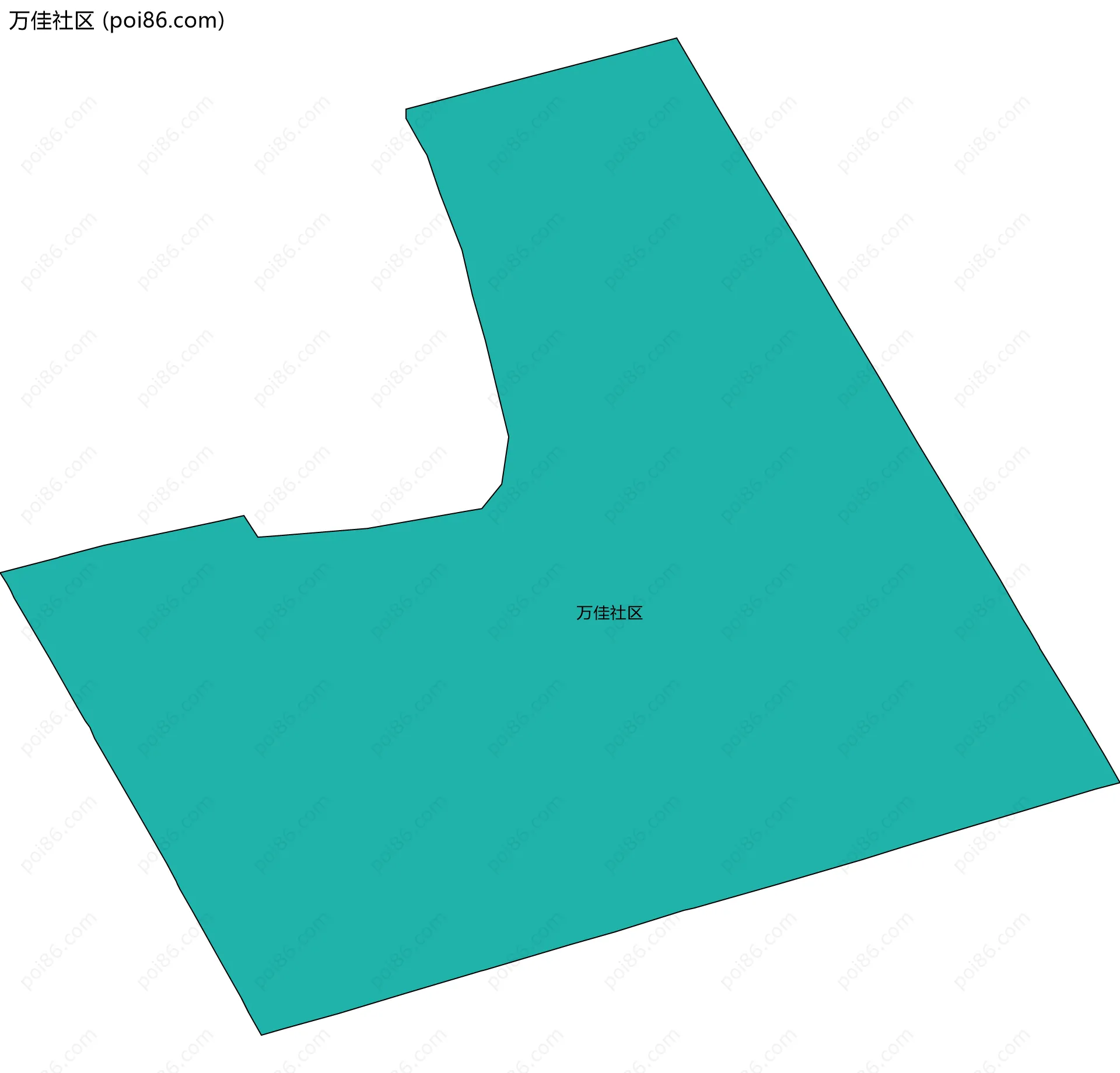 万佳社区边界地图