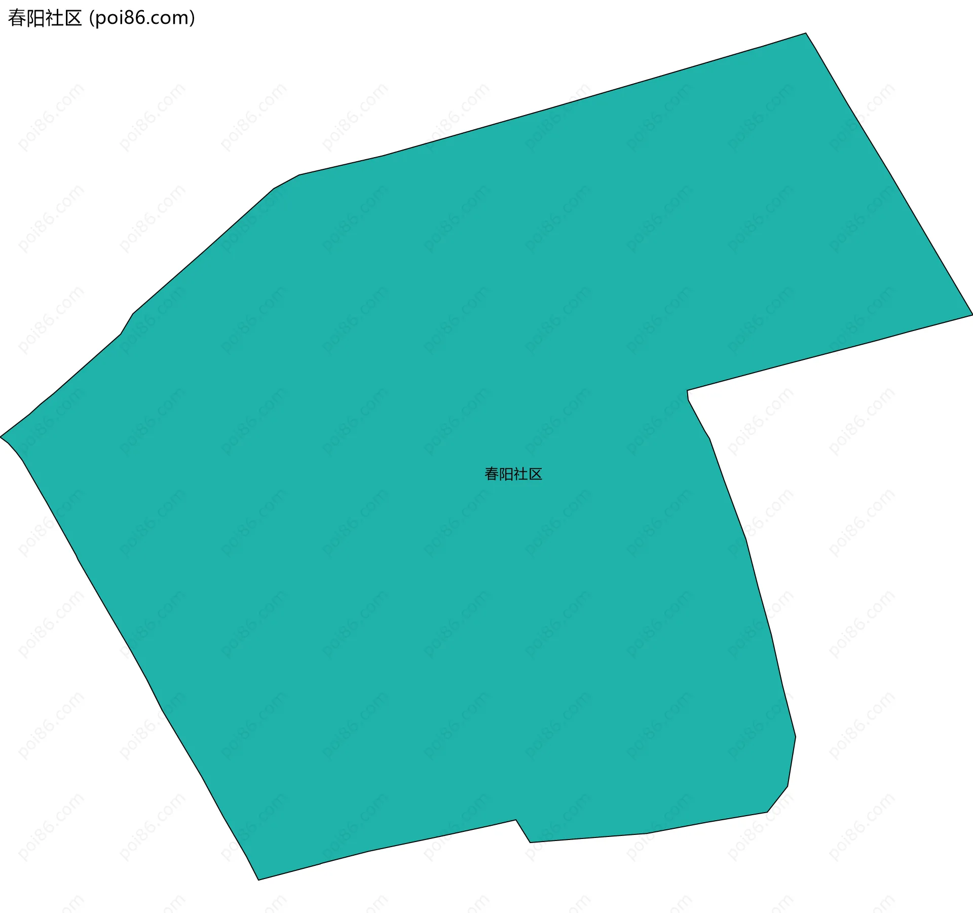 春阳社区边界地图