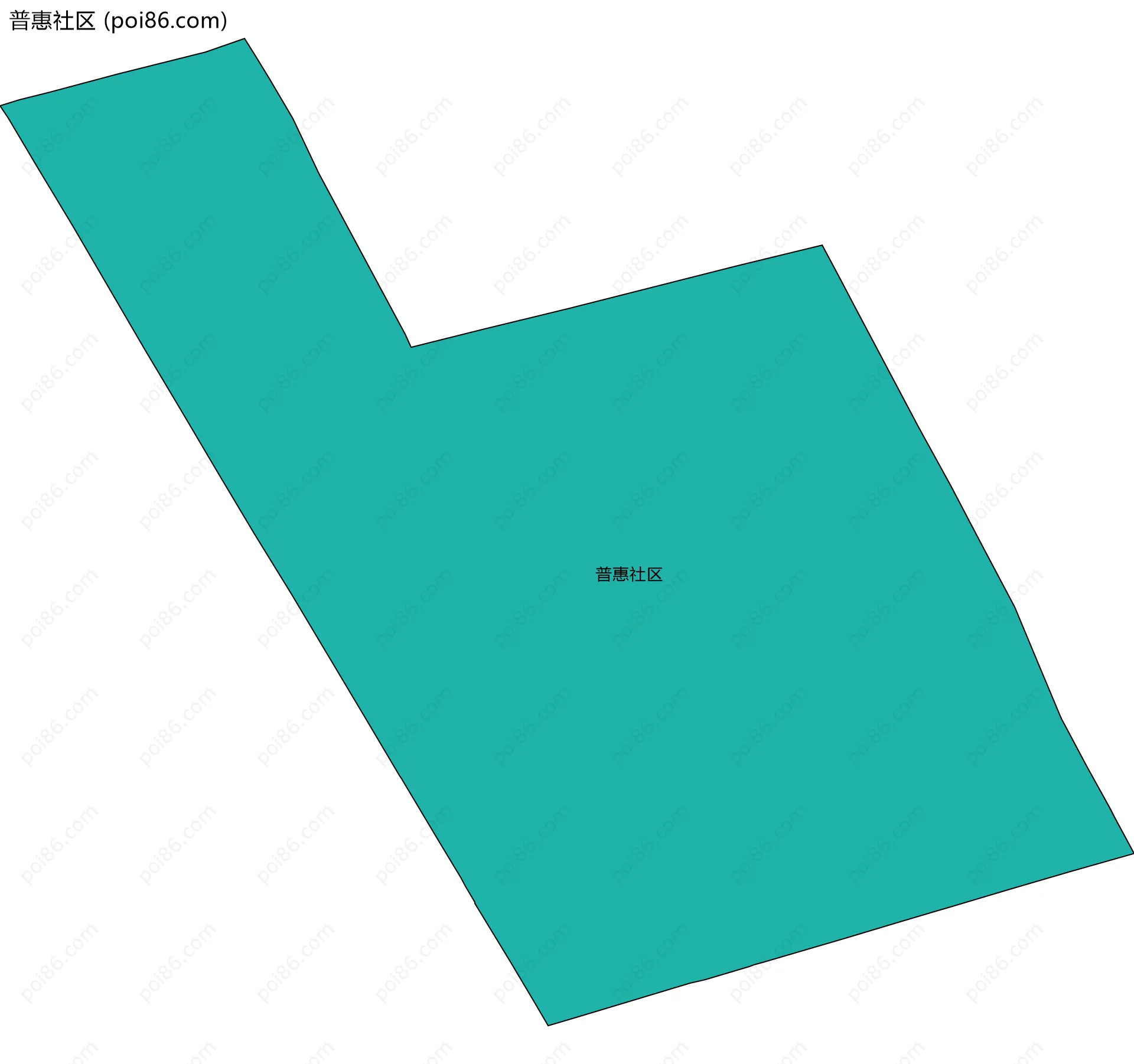 普惠社区边界地图