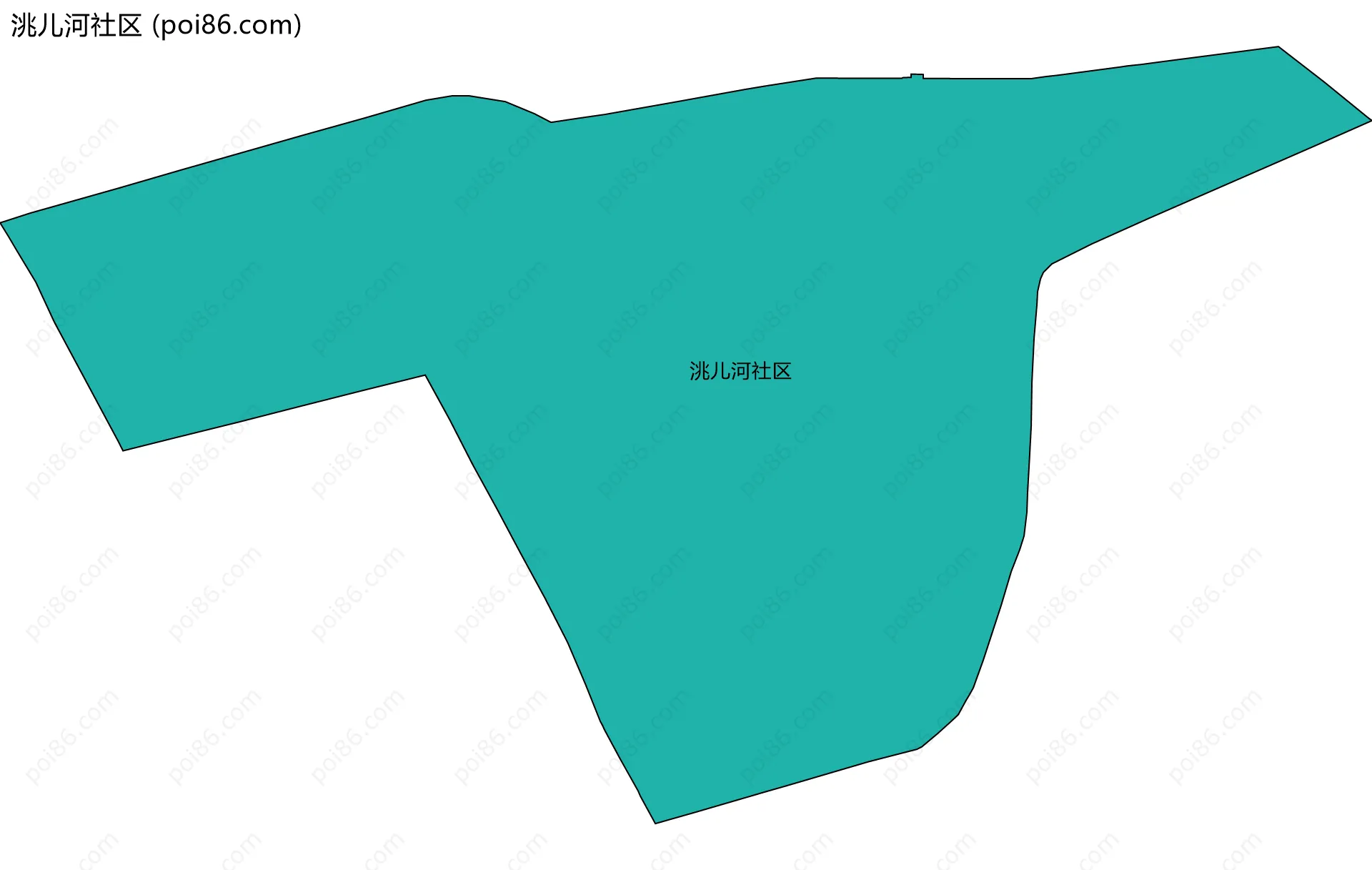 洮儿河社区边界地图
