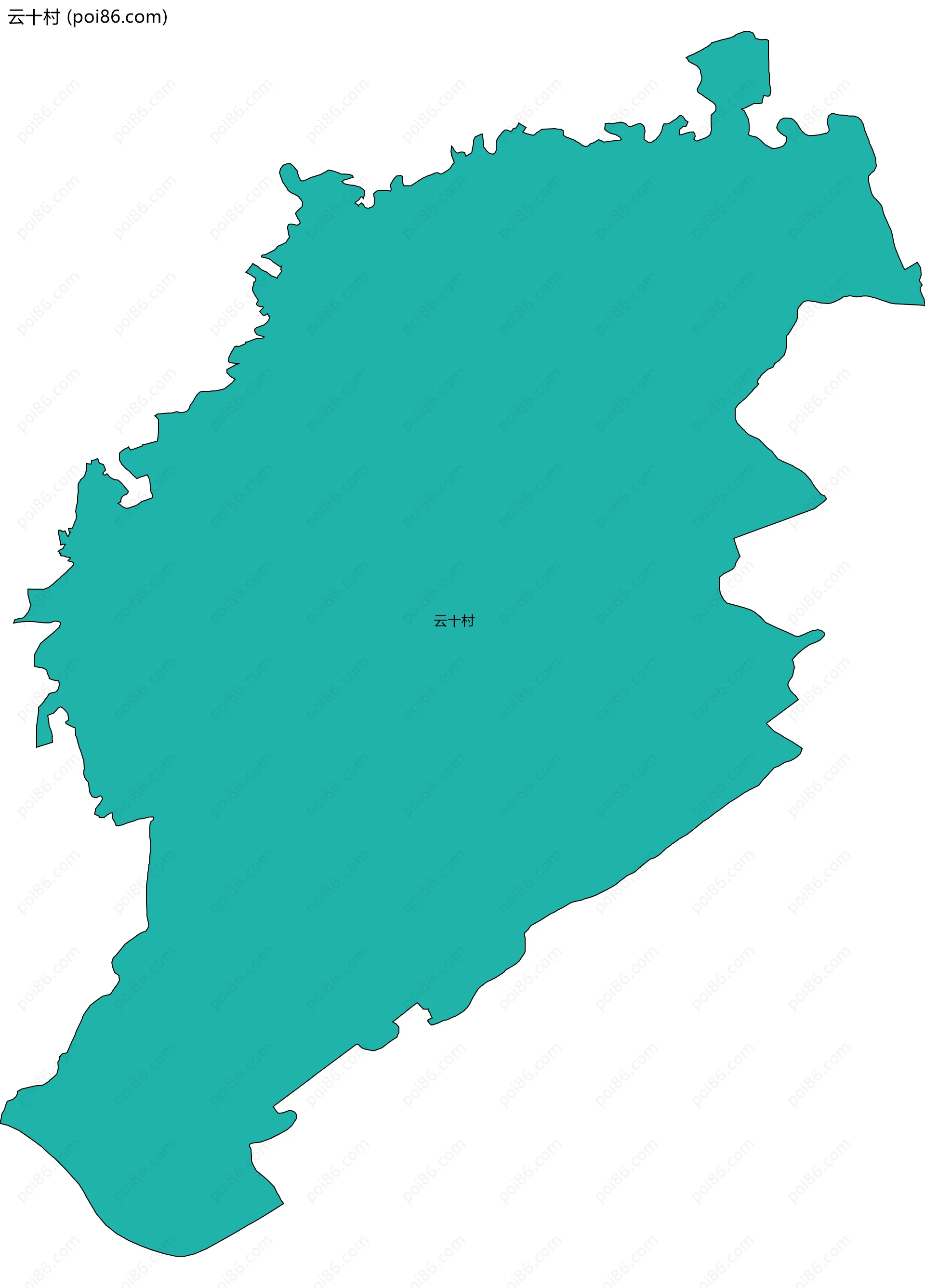 云十村边界地图