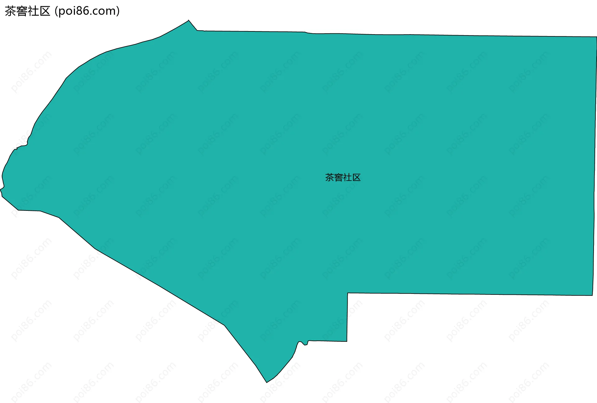 茶窖社区边界地图
