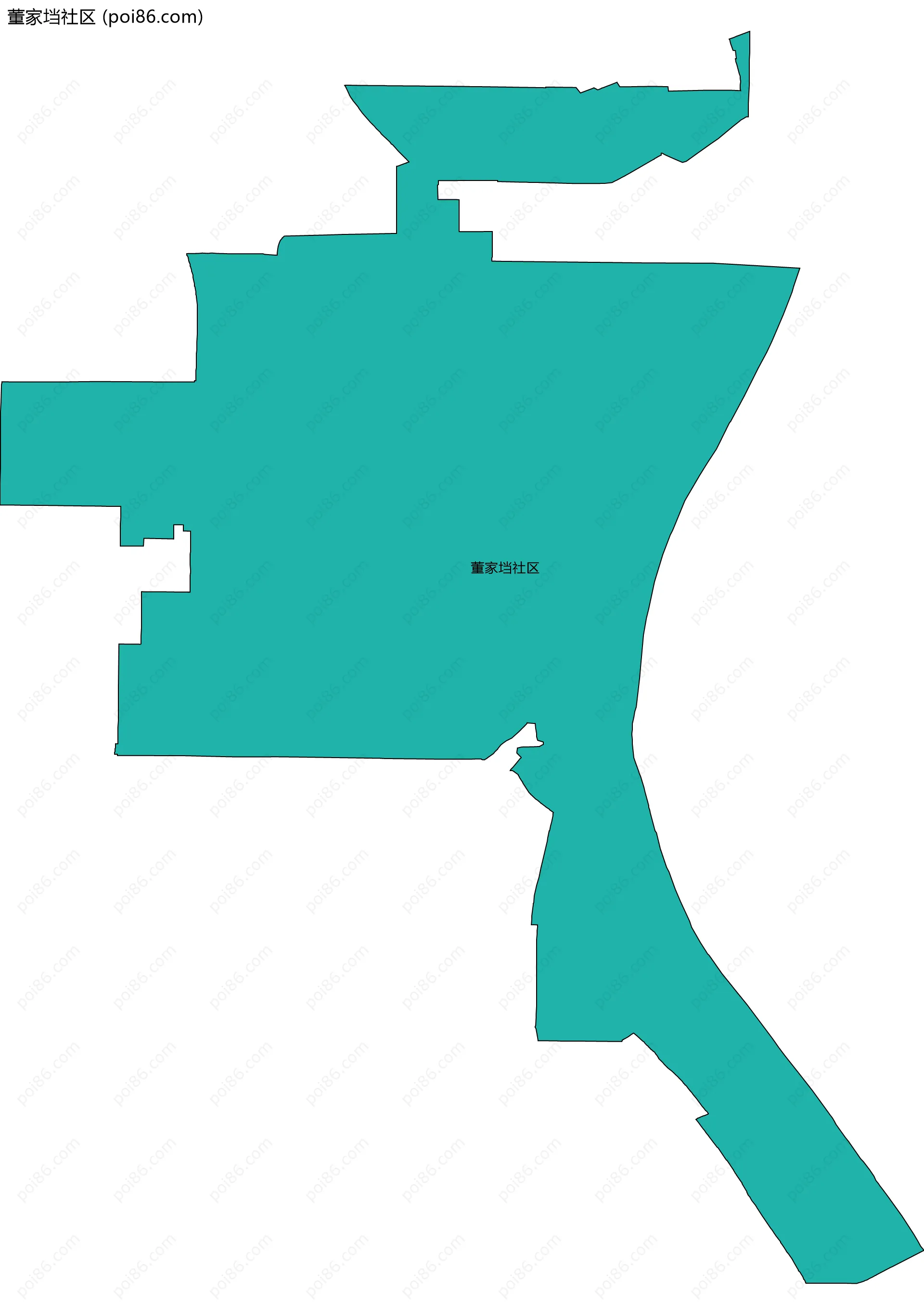 董家垱社区边界地图