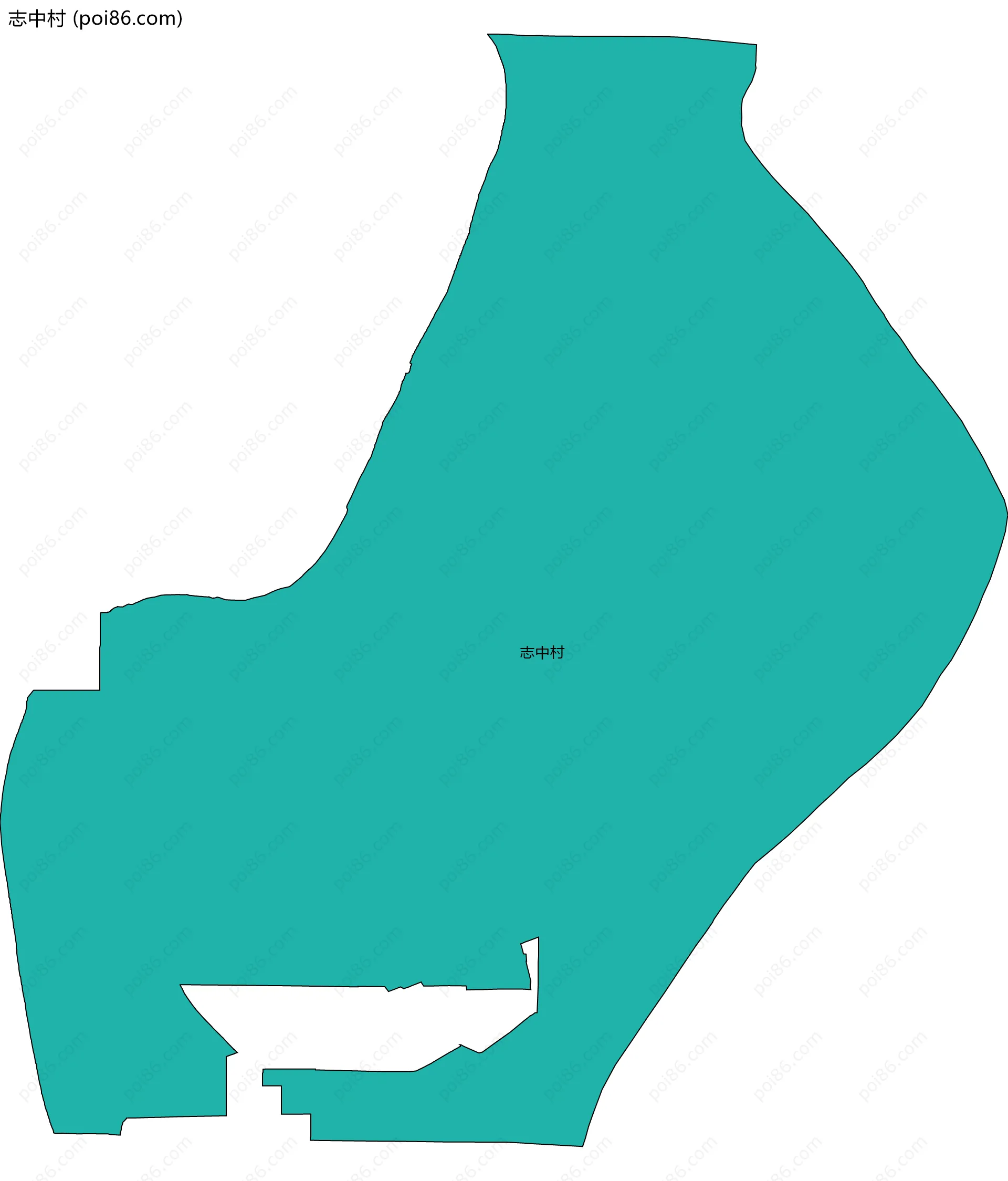 志中村边界地图