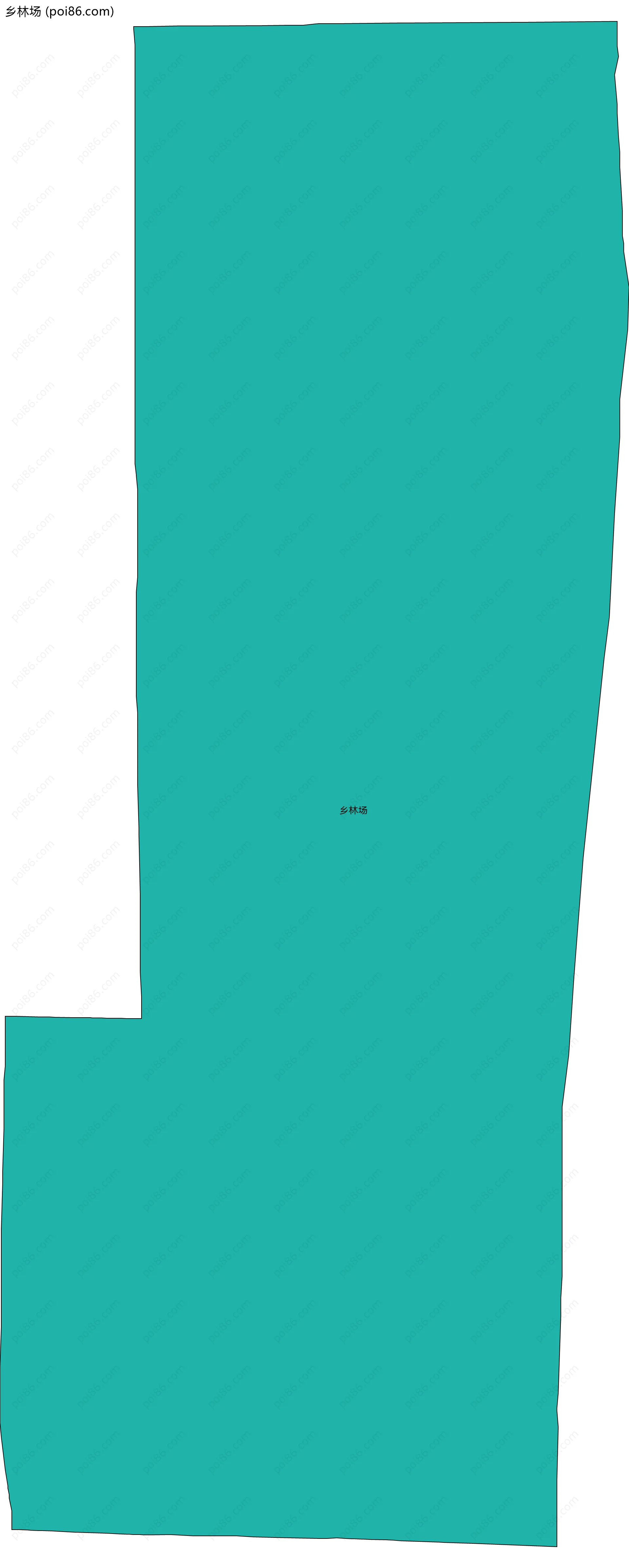 乡林场边界地图